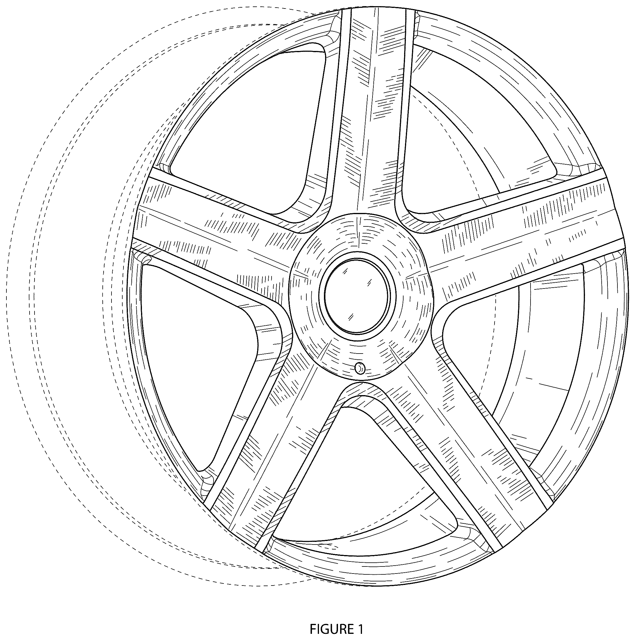Patent USD1043518 — Automotive wheel — Figure 1