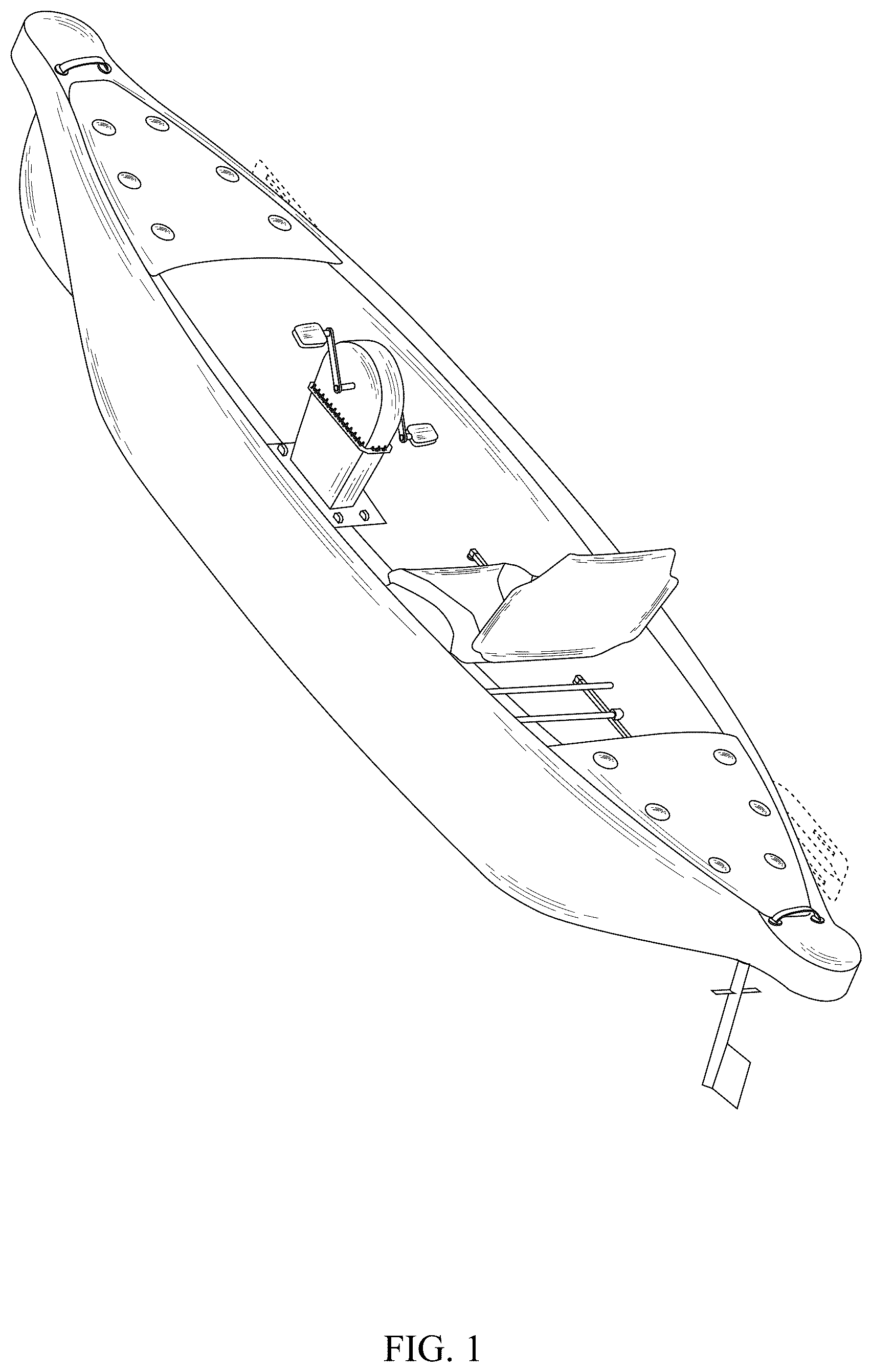 Patent USD1043522 — Inflatable pedal kayak — Figure 1