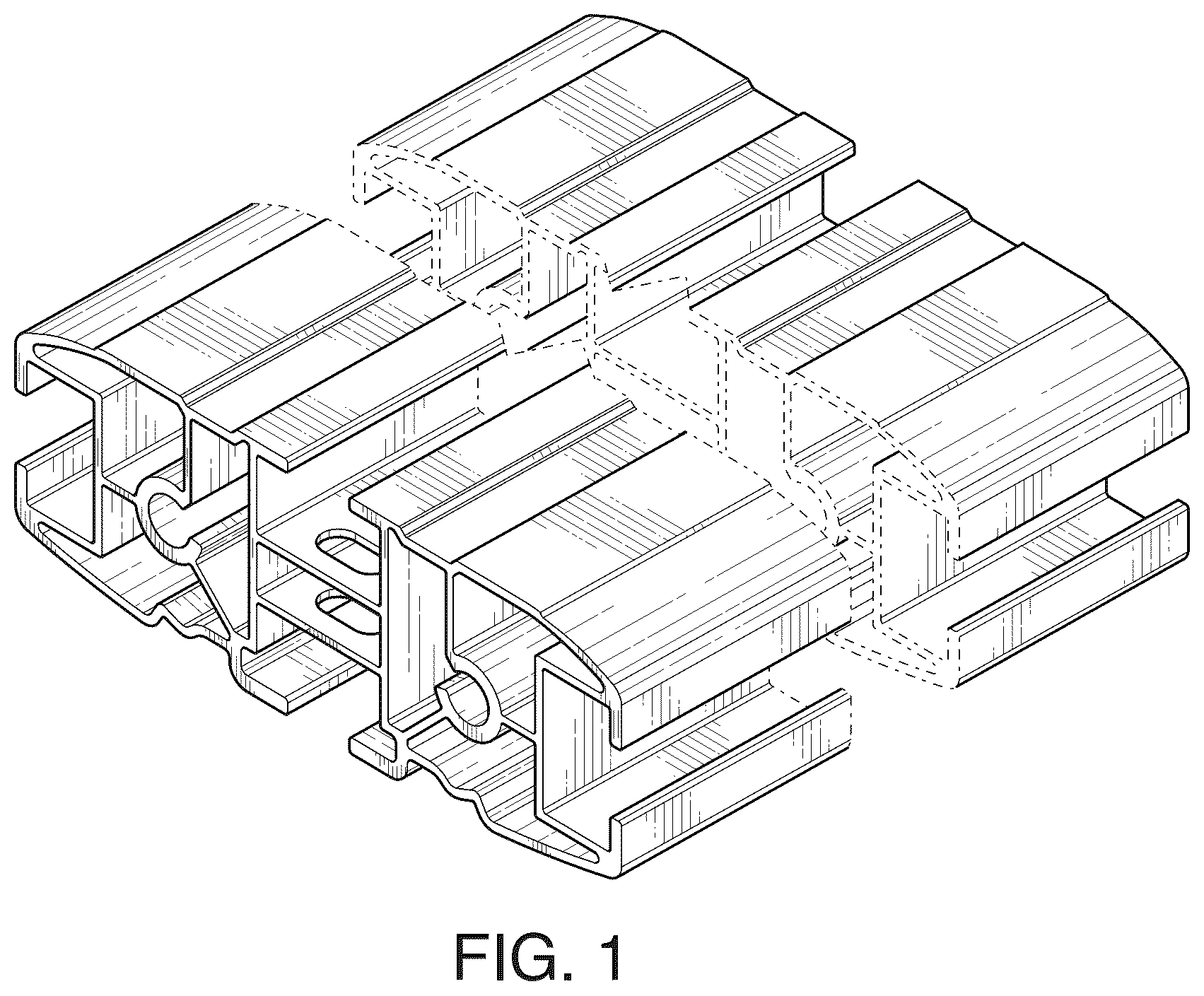 Patent USD1043533 — Cross bar extrusion — Figure 1