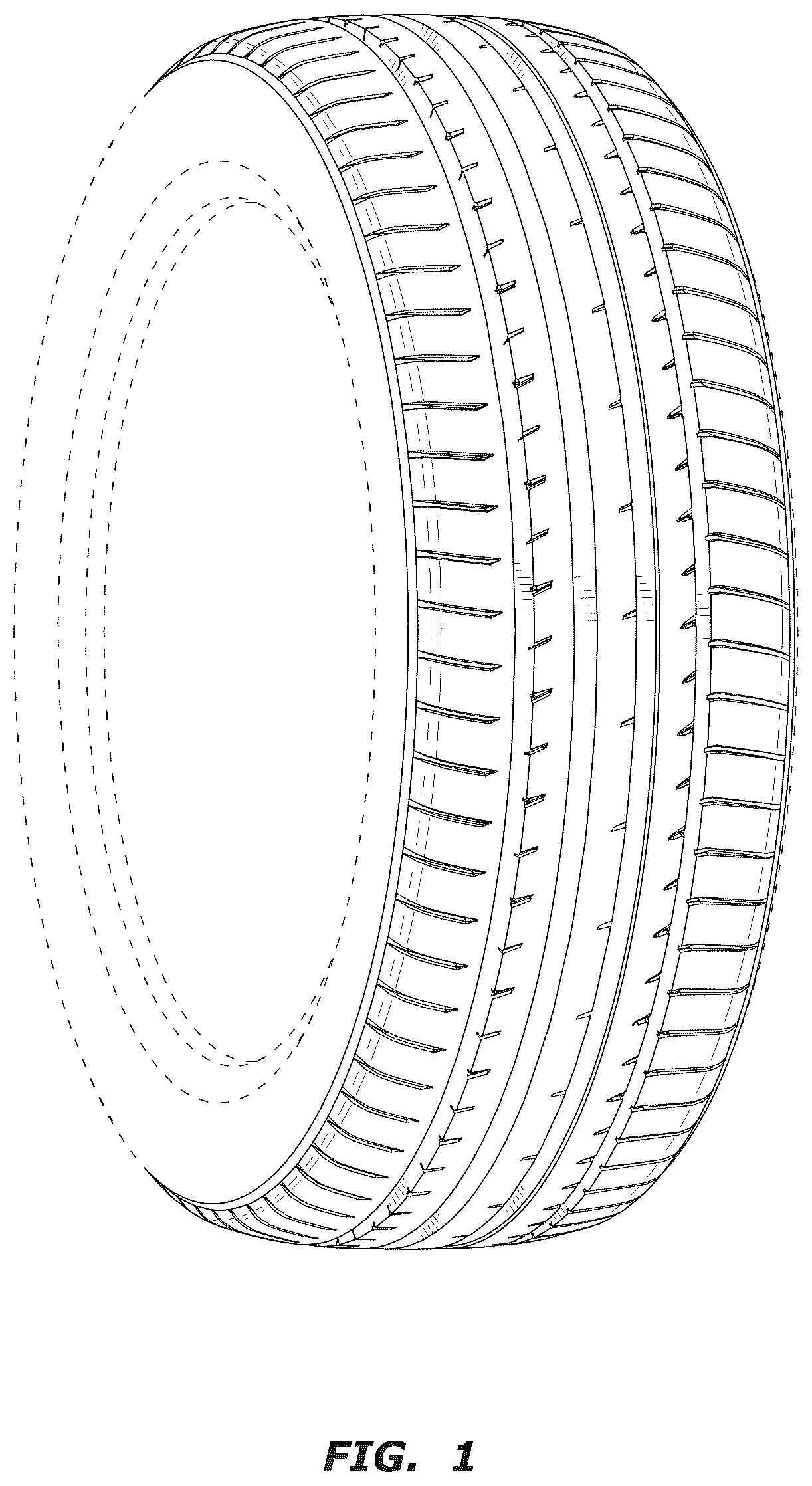 Patent USD1043536 — Automotive tire — Figure 1