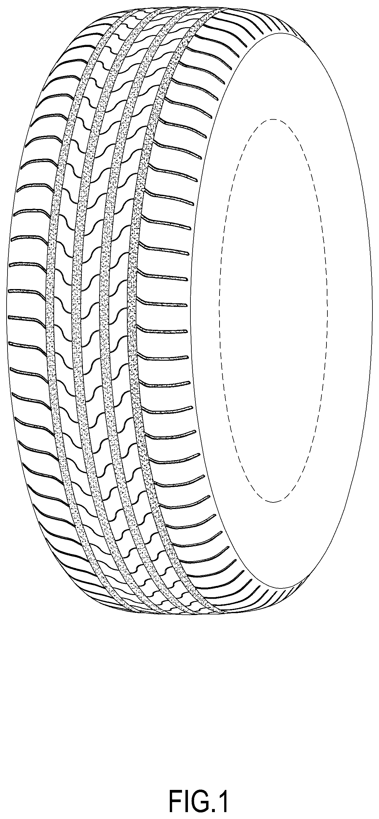 Patent USD1043537 — Tire — Figure 1