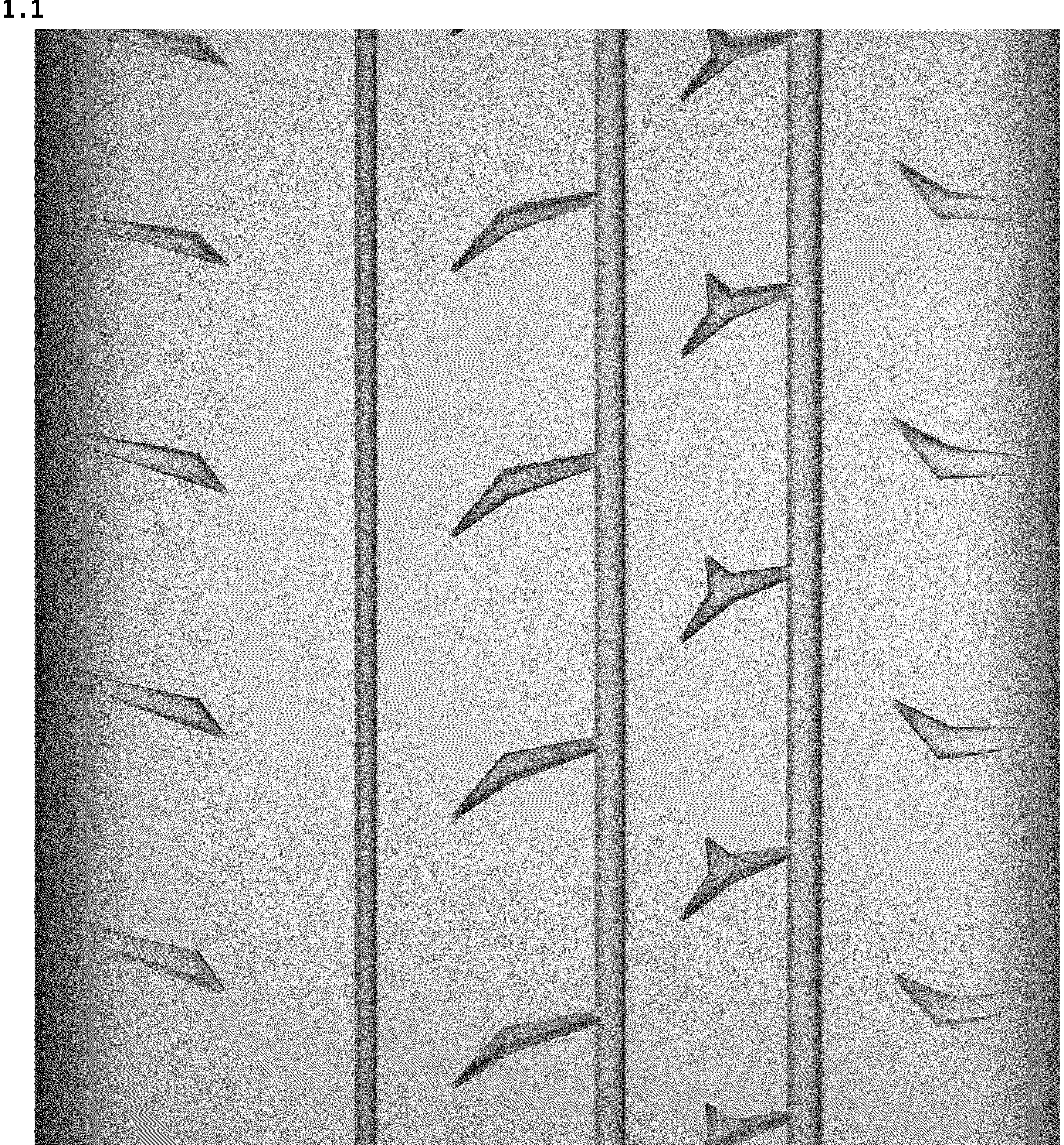 Patent USD1043538 — Vehicle tyre — Figure 1