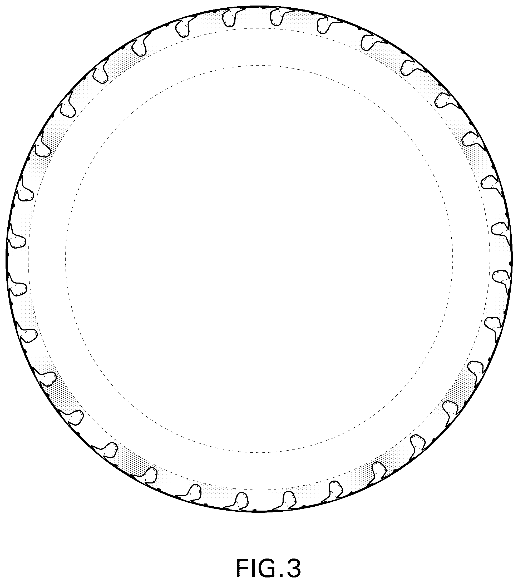 Patent USD1043540 Figure 3 – Tire