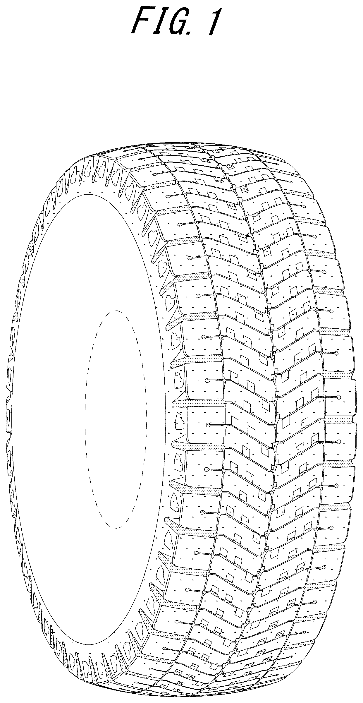 Patent USD1043541 — Tire tread — Figure 1