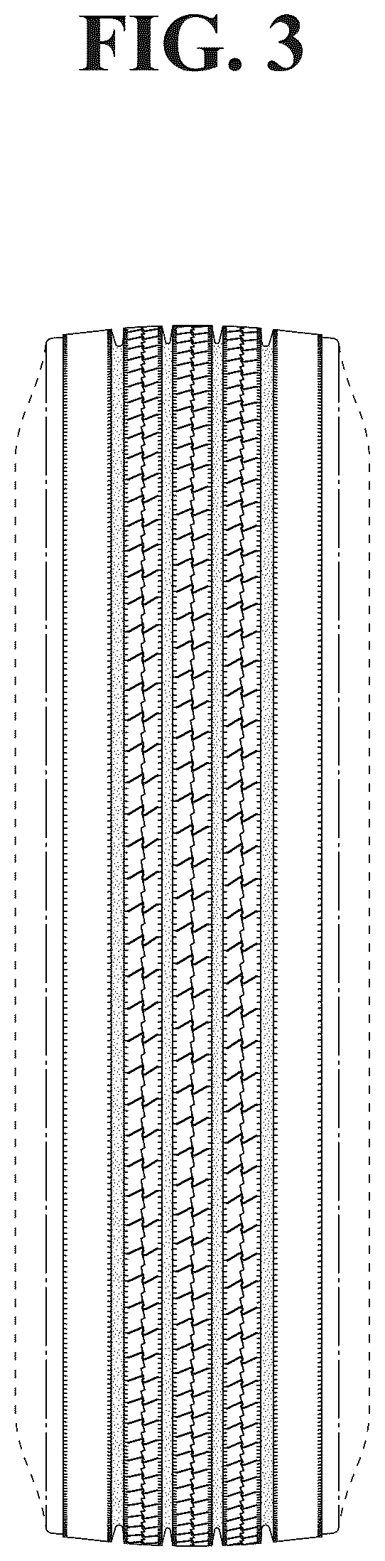 Patent USD1043544 Figure 3 – Automobile tire