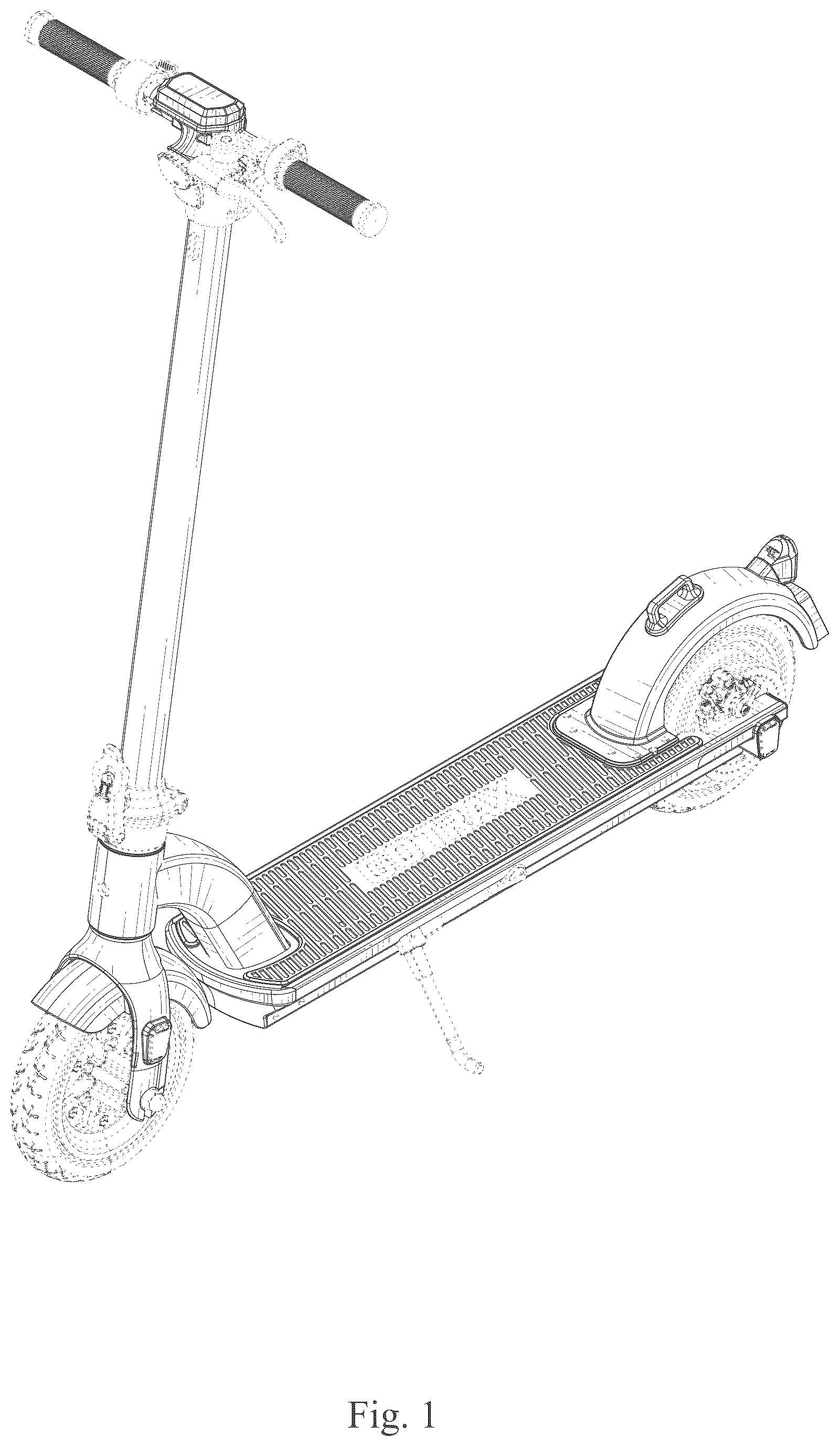 Patent USD1043547 Figure 1 – Electric scooter
