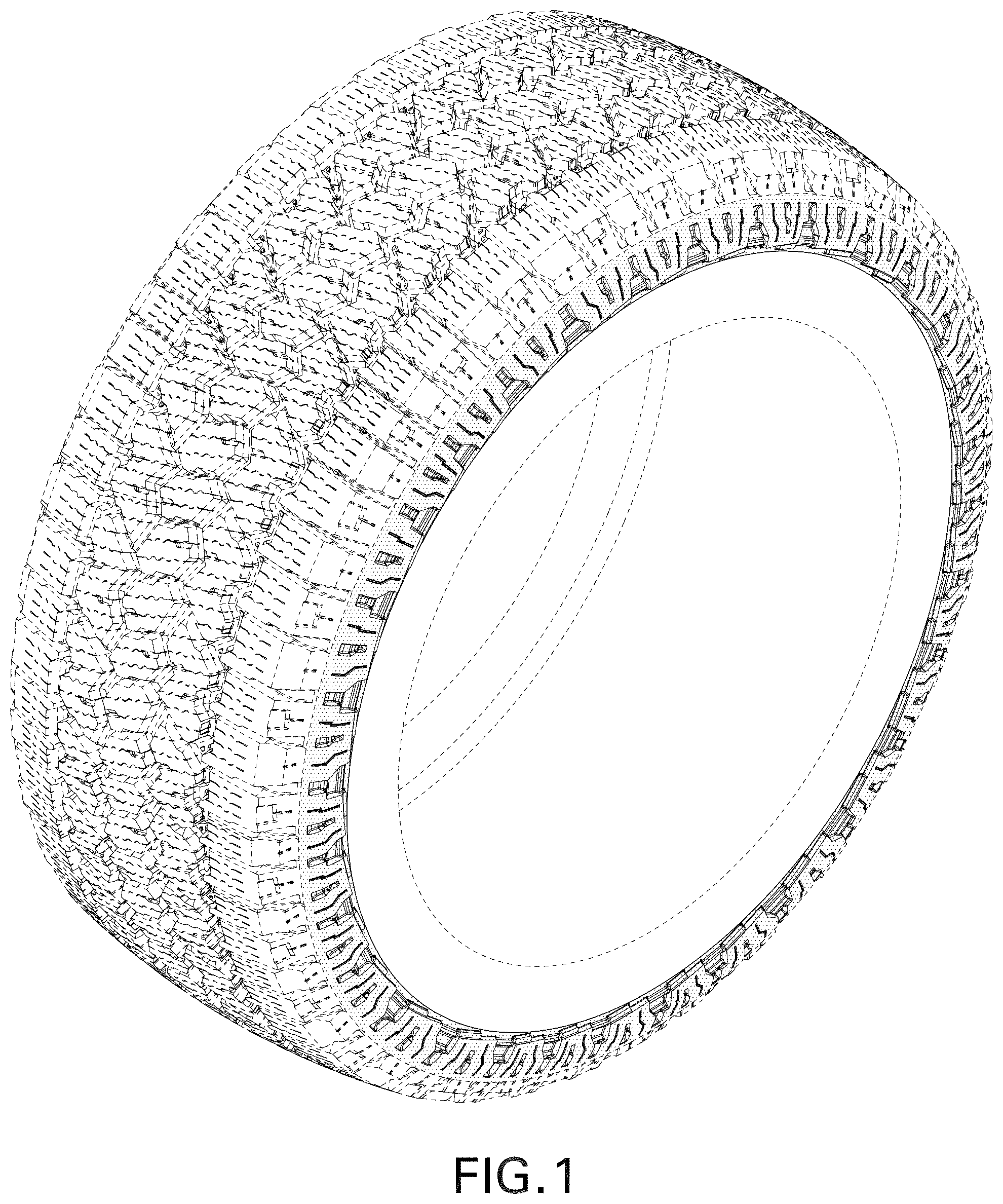 Patent USD1043548 — Tire — Figure 1