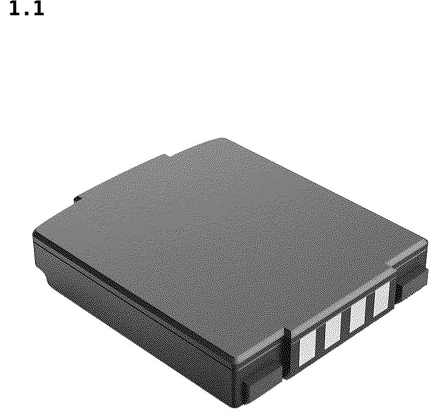 Patent USD1043553 — Battery — Figure 1