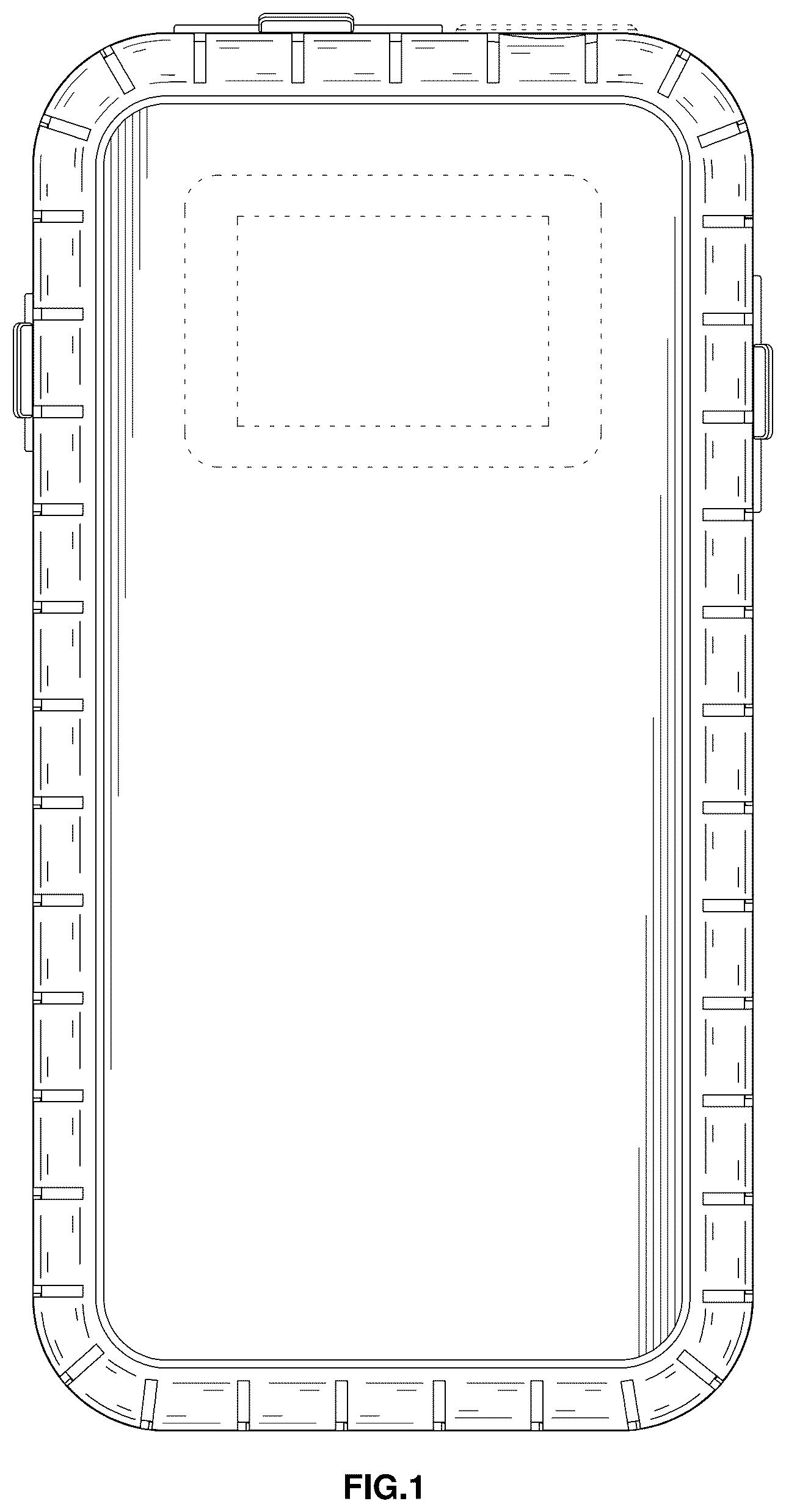 Patent USD1043556 Figure 1 – Jump starter