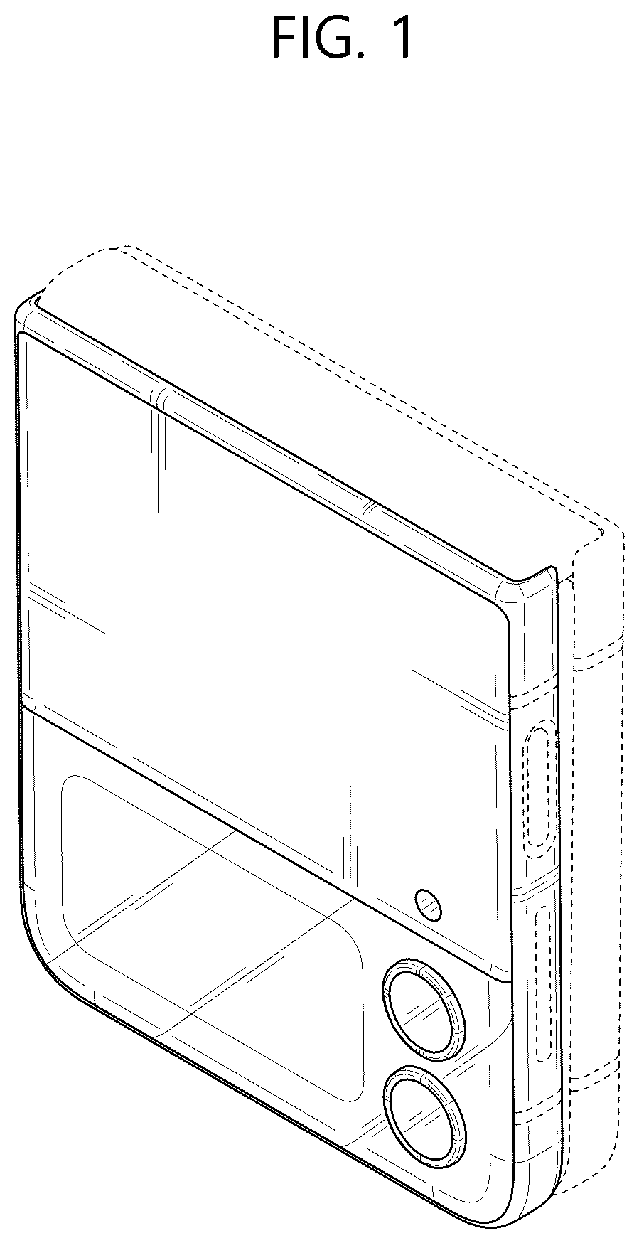 Patent USD1043601 — Mobile electronic device — Figure 1