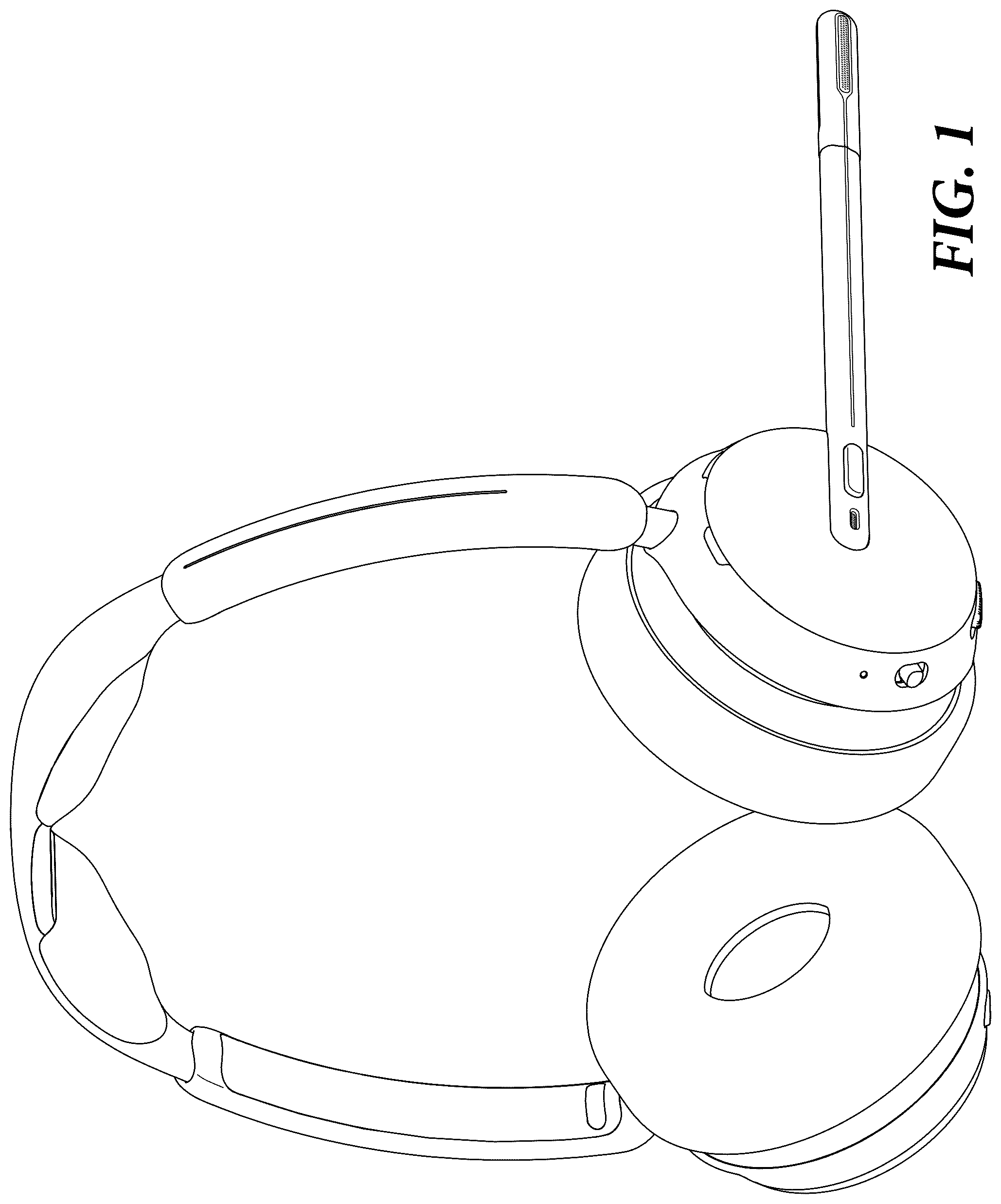 Patent USD1043612 — Headset — Figure 1