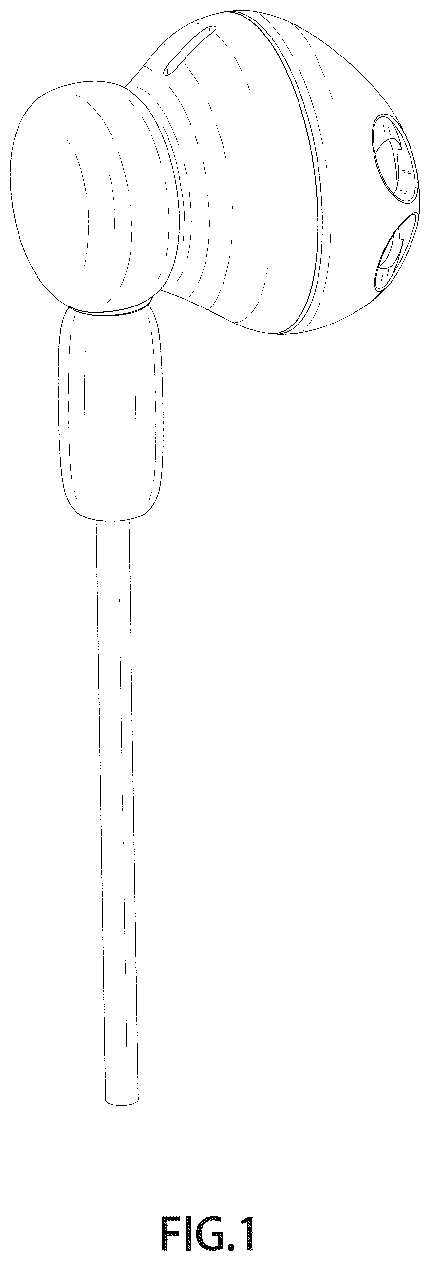 Patent USD1043623 — Earphone — Figure 1