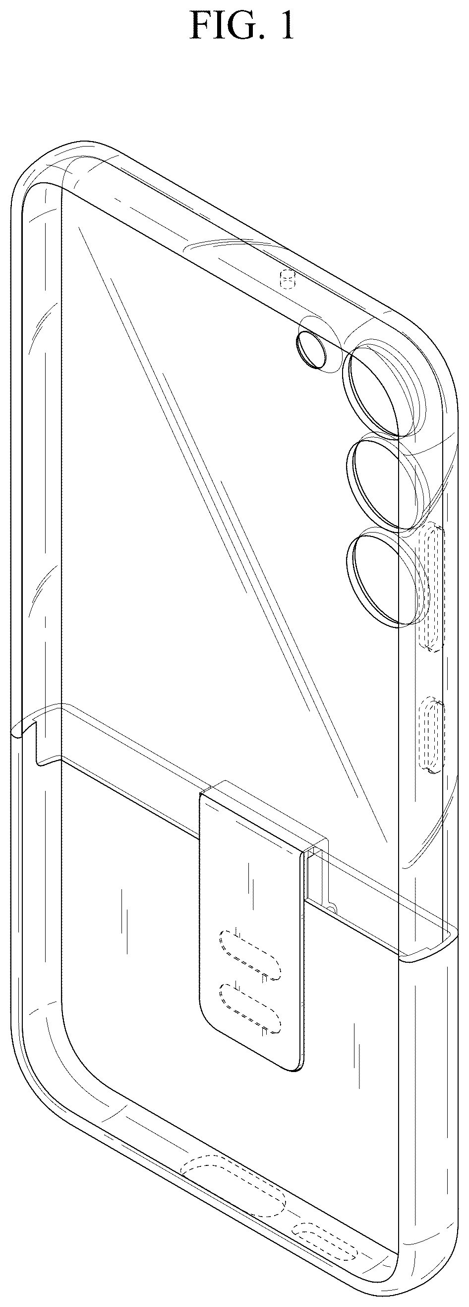 Patent USD1043648 Figure 1 – Case for electronic device