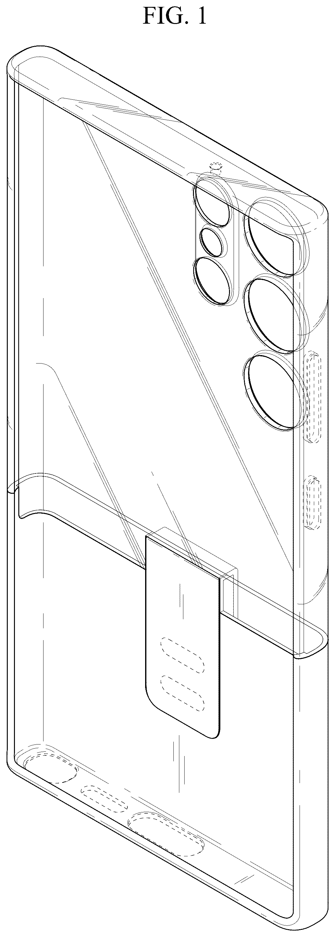 Patent USD1043649 Figure 1 – Case for electronic device