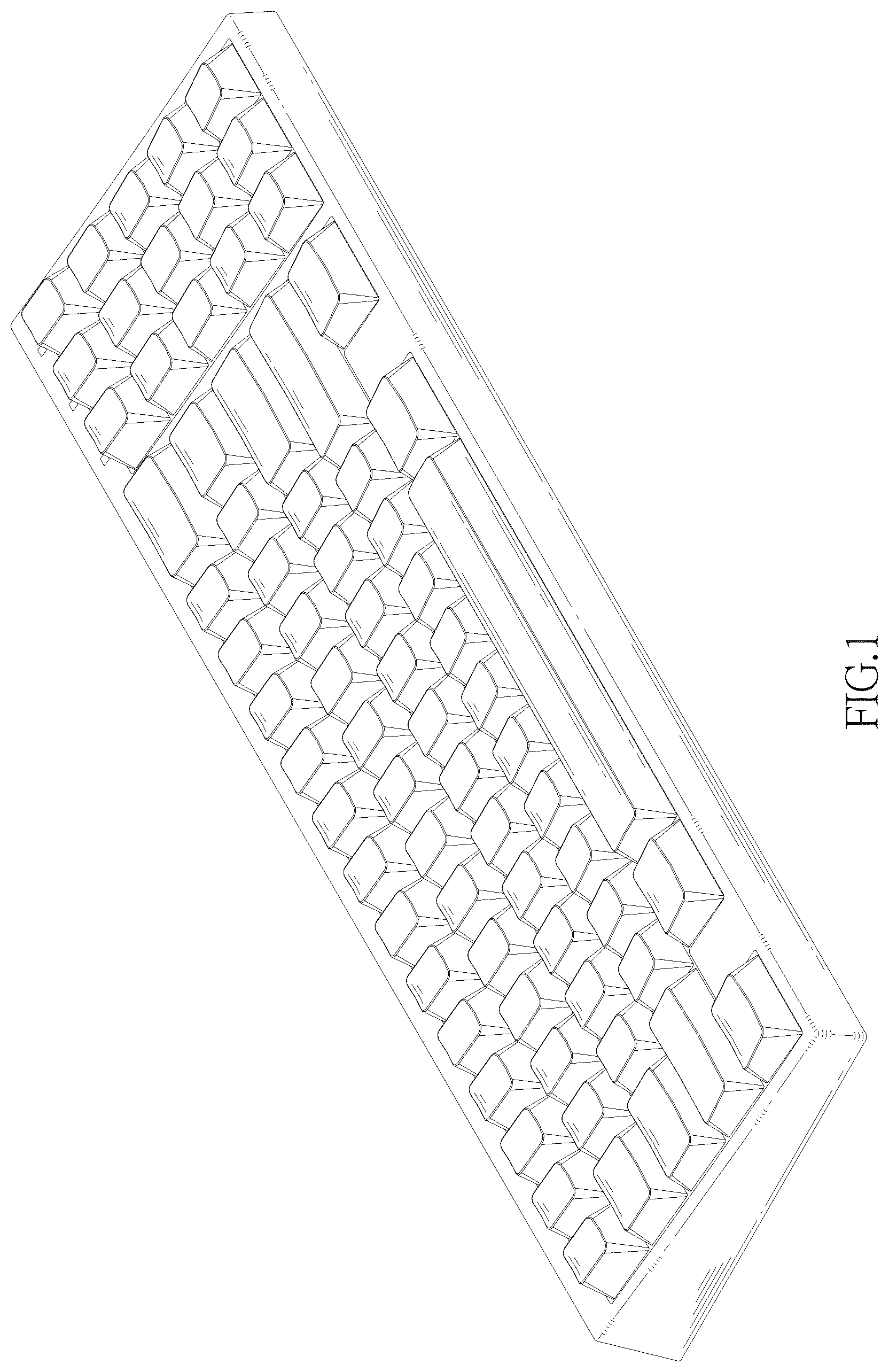 Patent USD1043685 — Keyboard — Figure 1