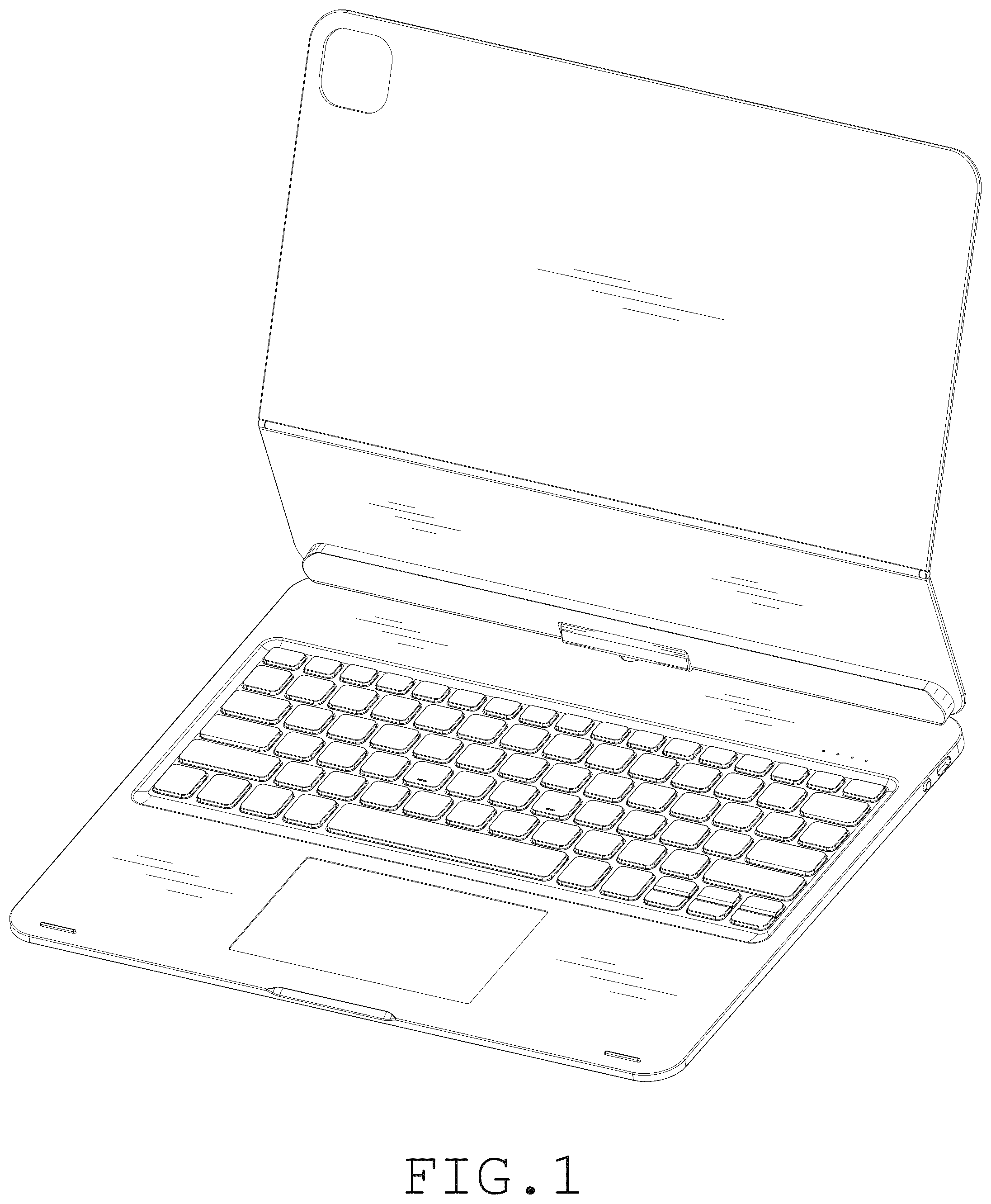 Patent USD1043694 — Wireless keyboard for tablet — Figure 1
