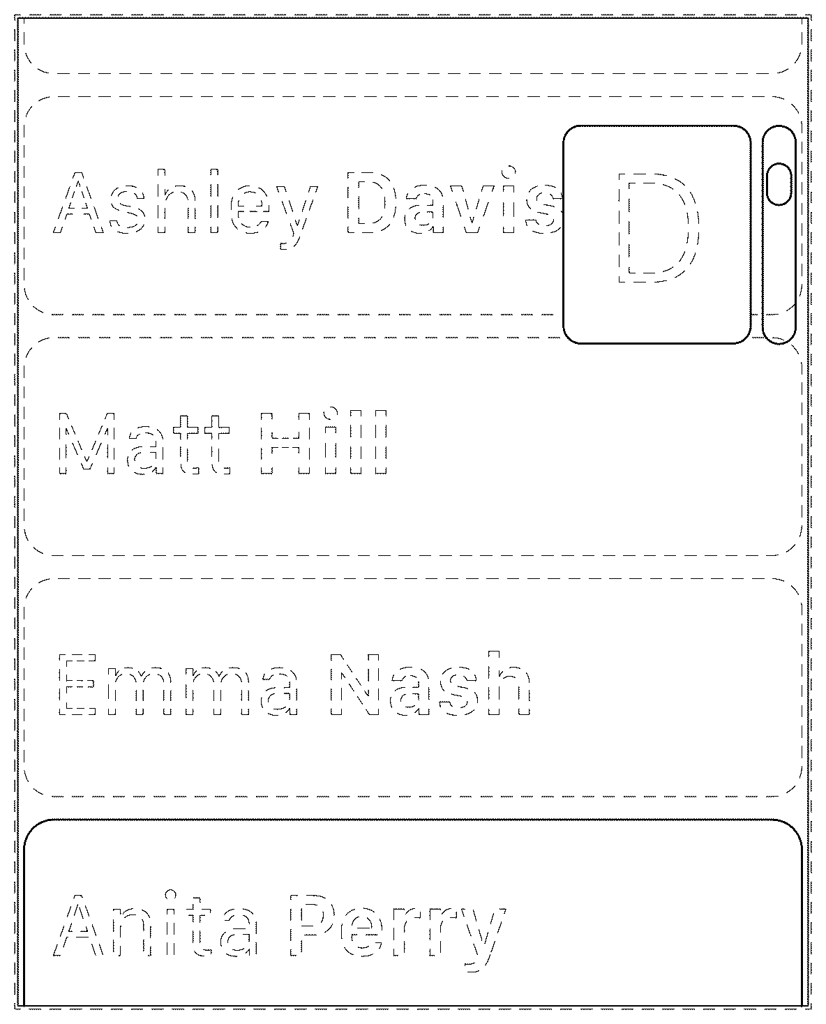 Patent USD1043703 Figure 1 – Display screen or portion thereof with graphical user interface