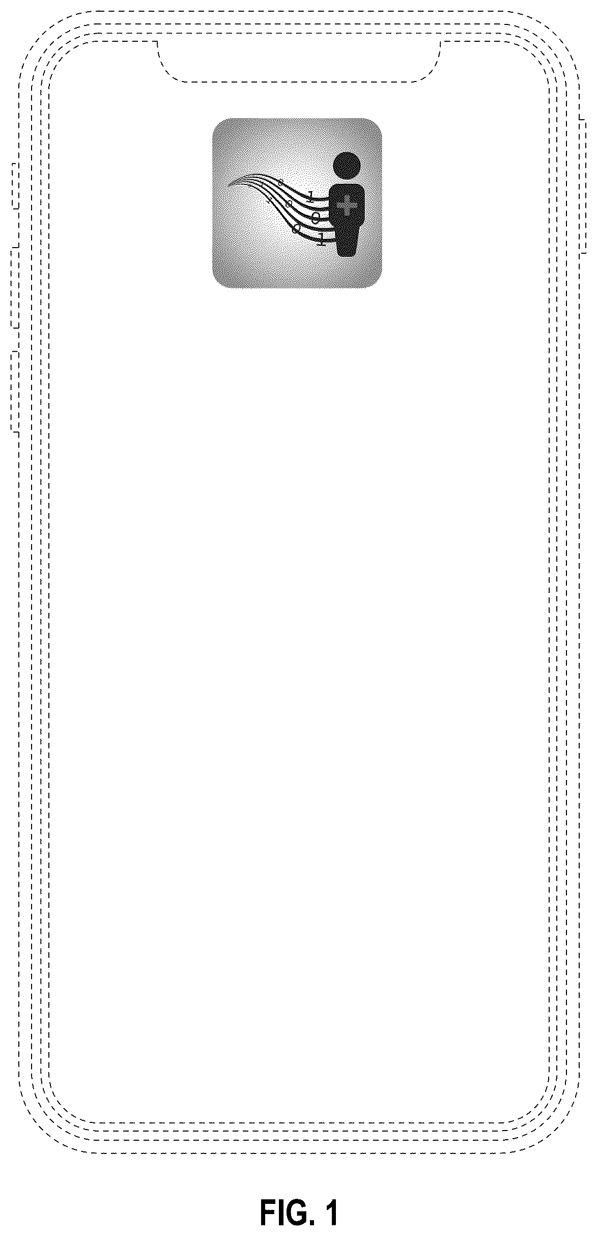 Patent USD1043708 — Display screen with graphical icon — Figure 1