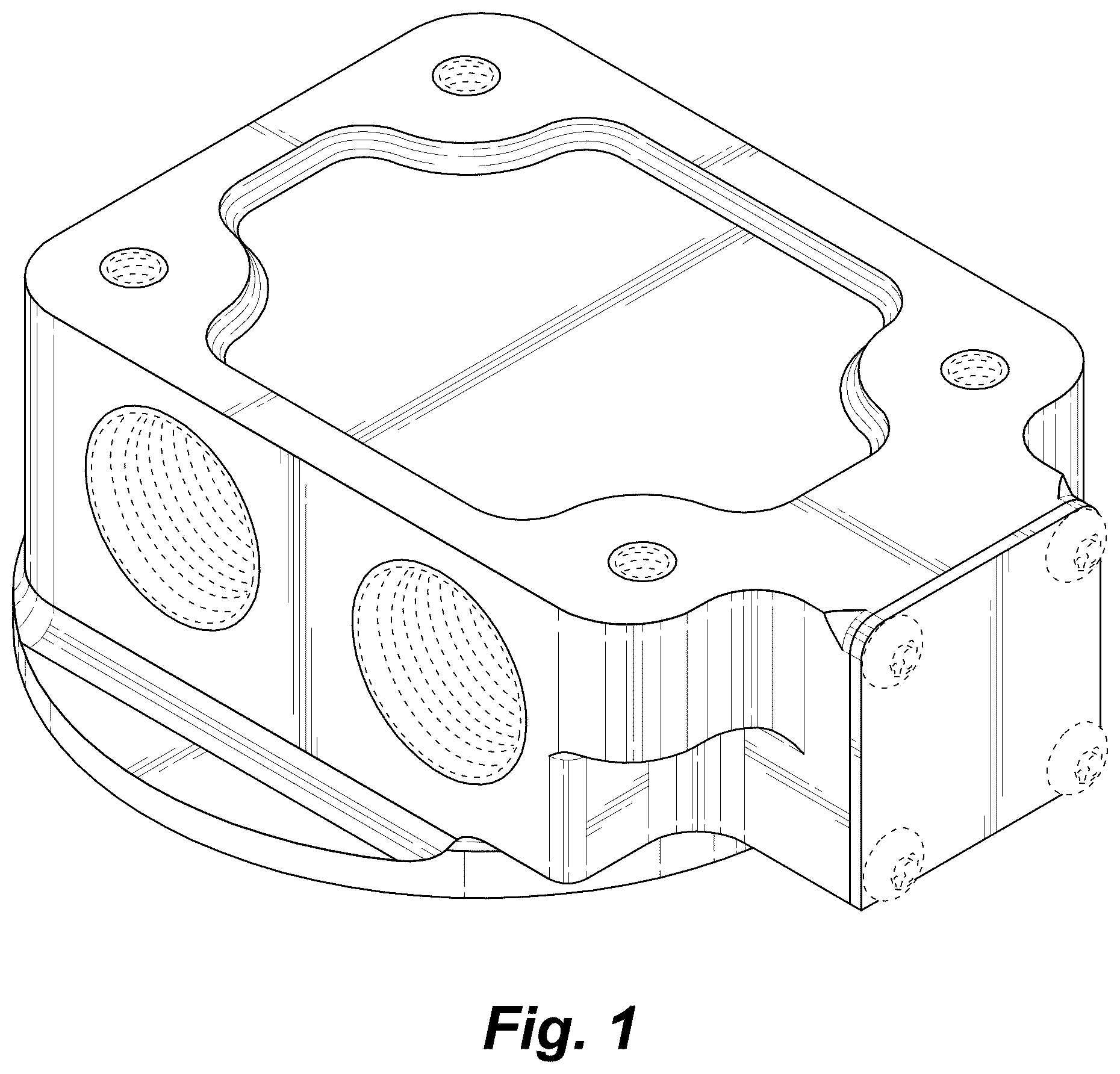 Patent USD1043755 — Engine oil filter pedestal — Figure 1