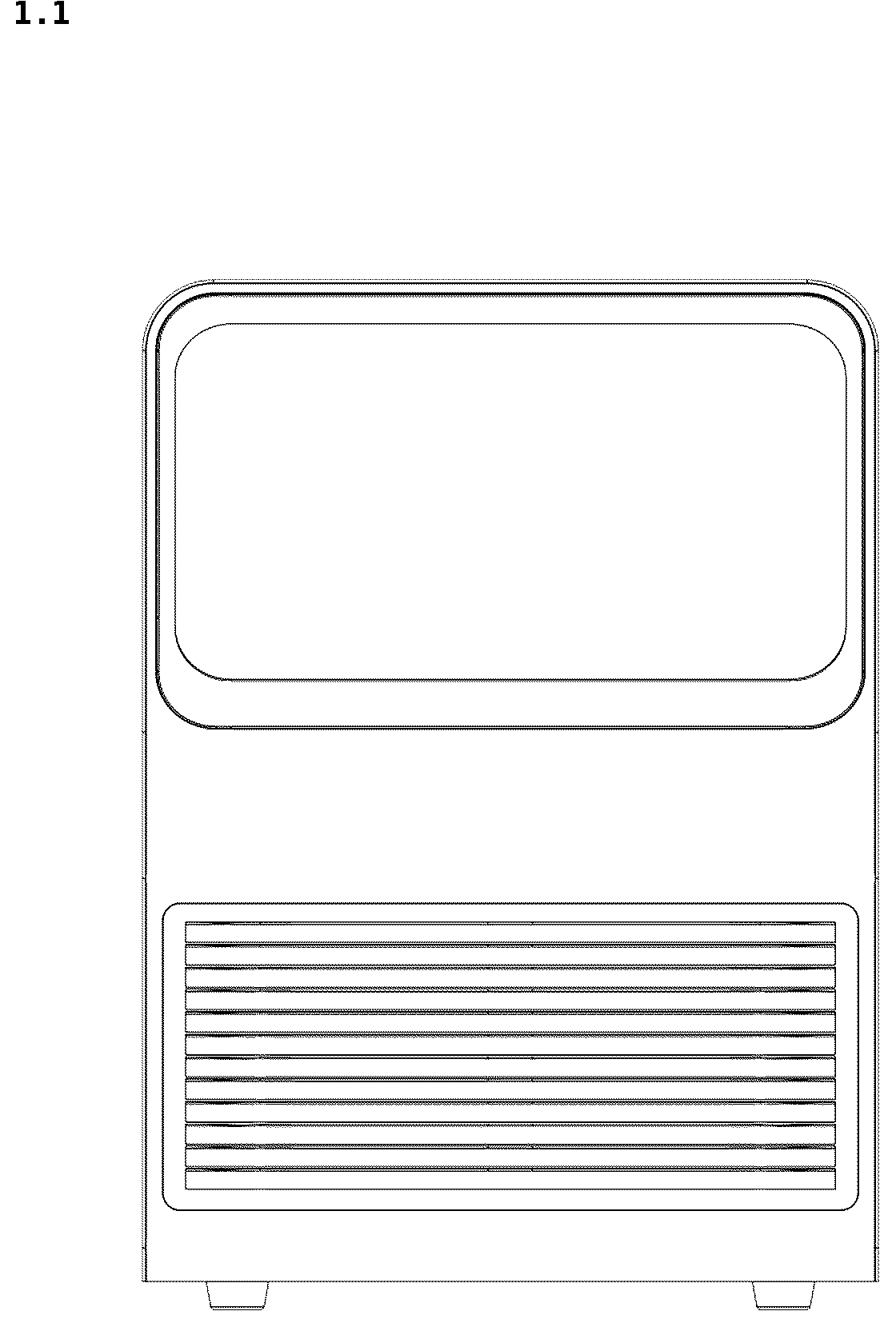 Patent USD1043765 — Ice machine — Figure 1