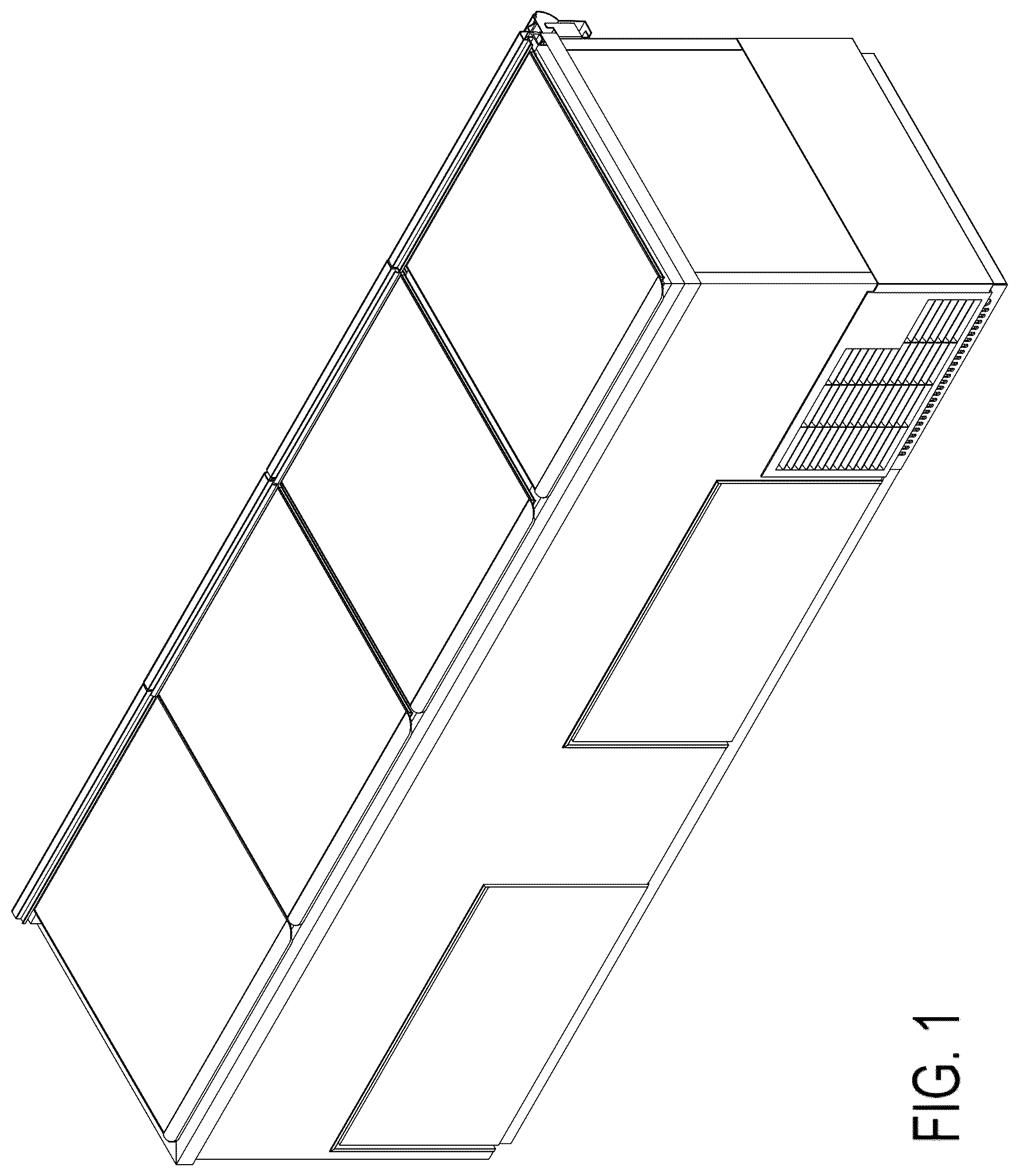 Patent USD1043768 — Refrigerated showcase — Figure 1