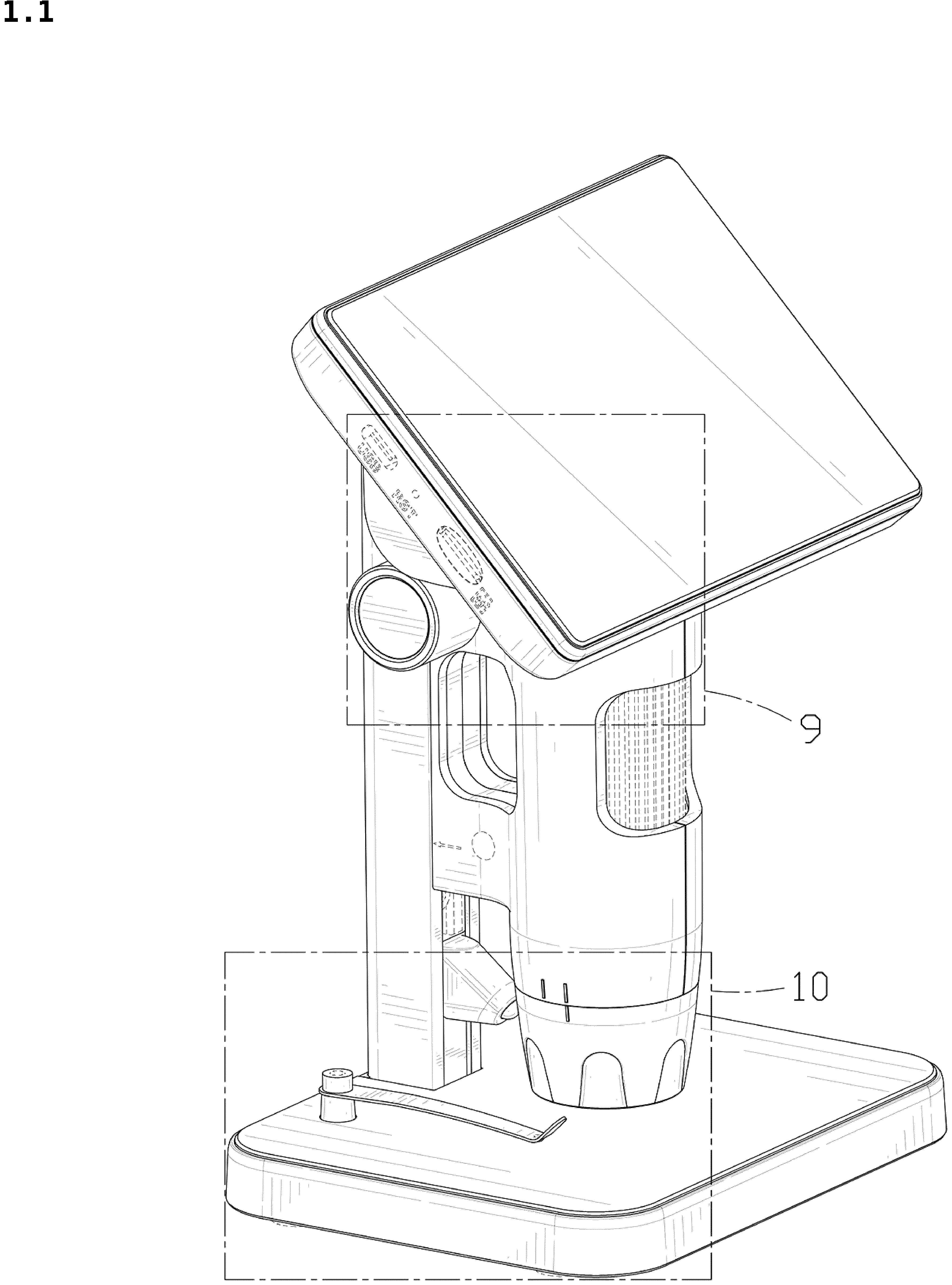 Patent USD1043782 Figure 1 – Microscope