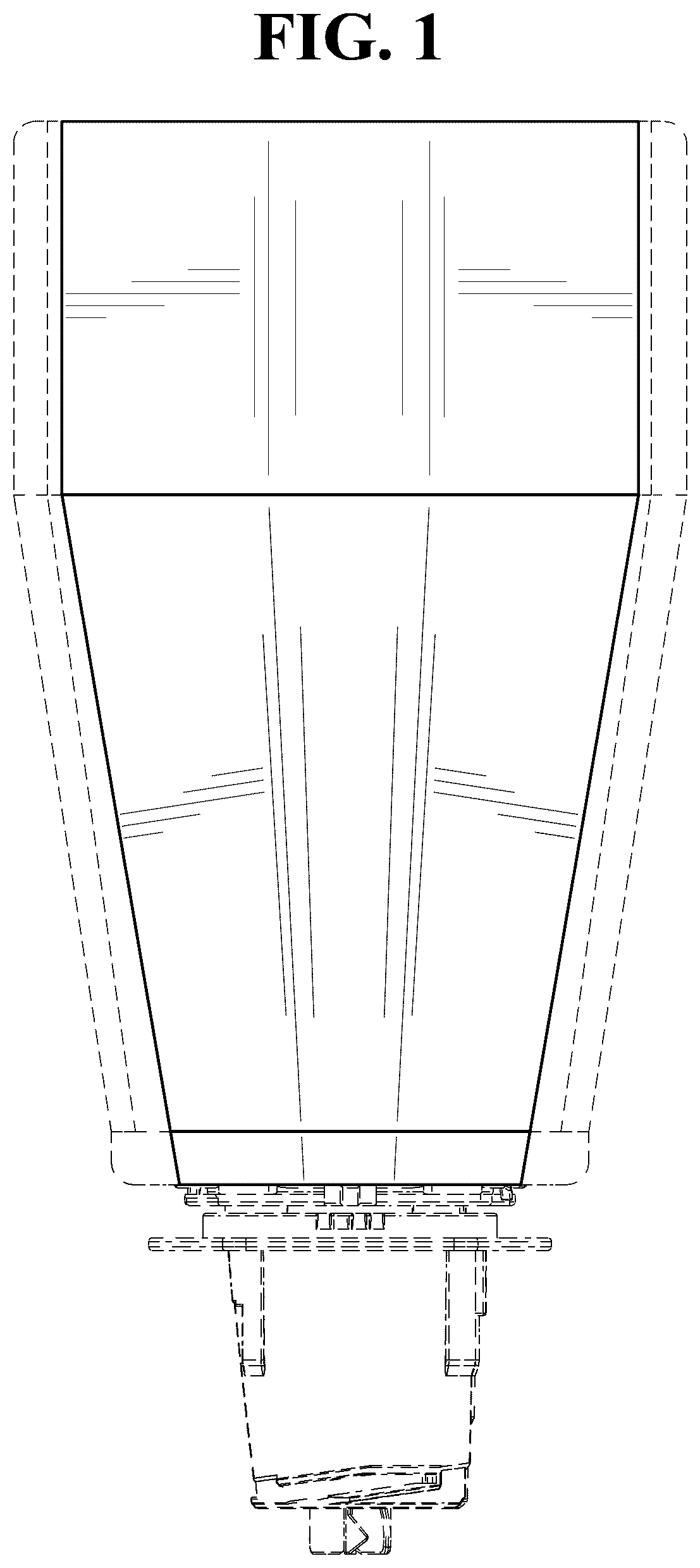 Patent USD1043812 Figure 1 – Toner pack
