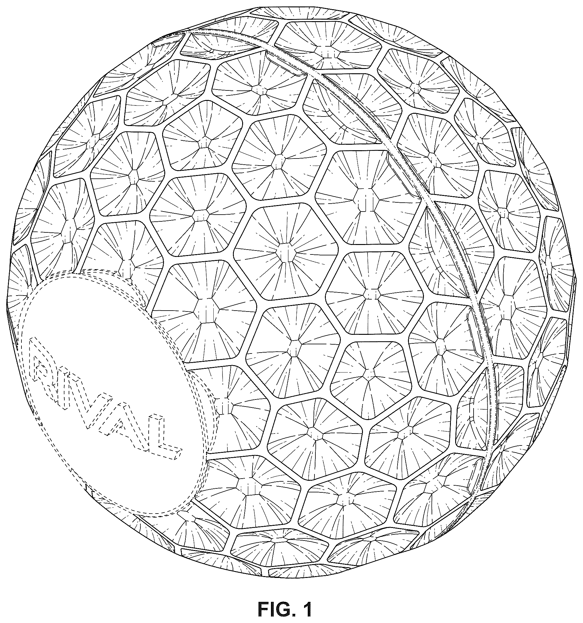 Patent USD1043833 — Ball projectile — Figure 1