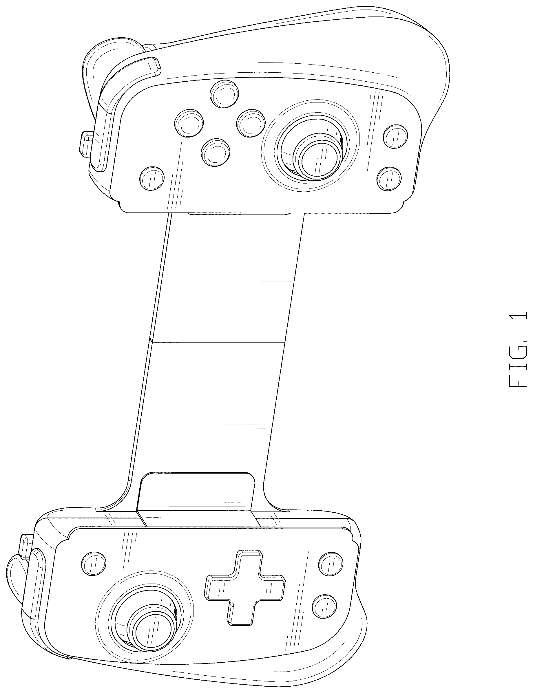 Patent USD1043835 — Game control pad — Figure 1