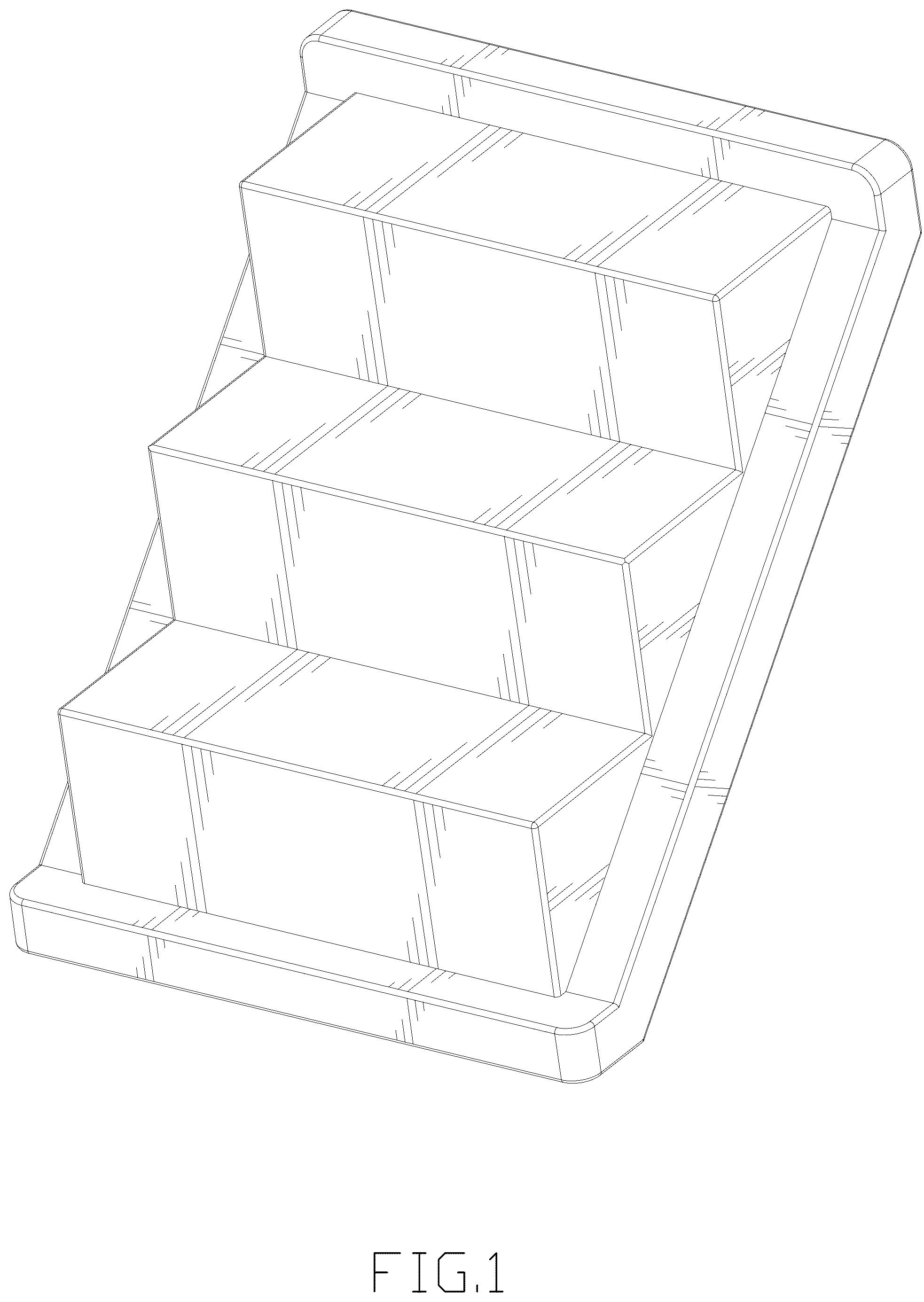 Patent USD1043851 Figure 1 – Staircase building block
