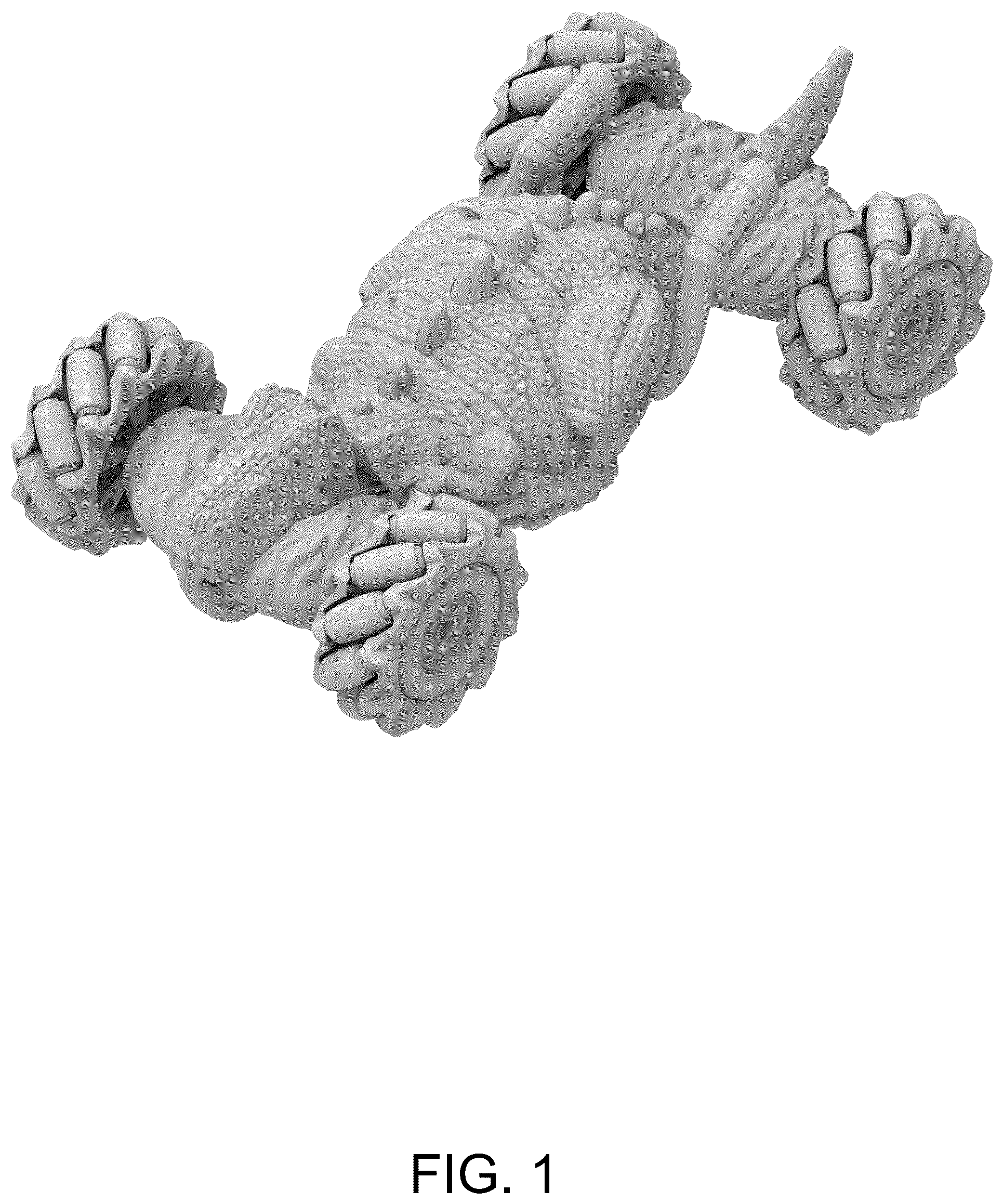 Patent USD1043858 — Dinosaur toy car — Figure 1