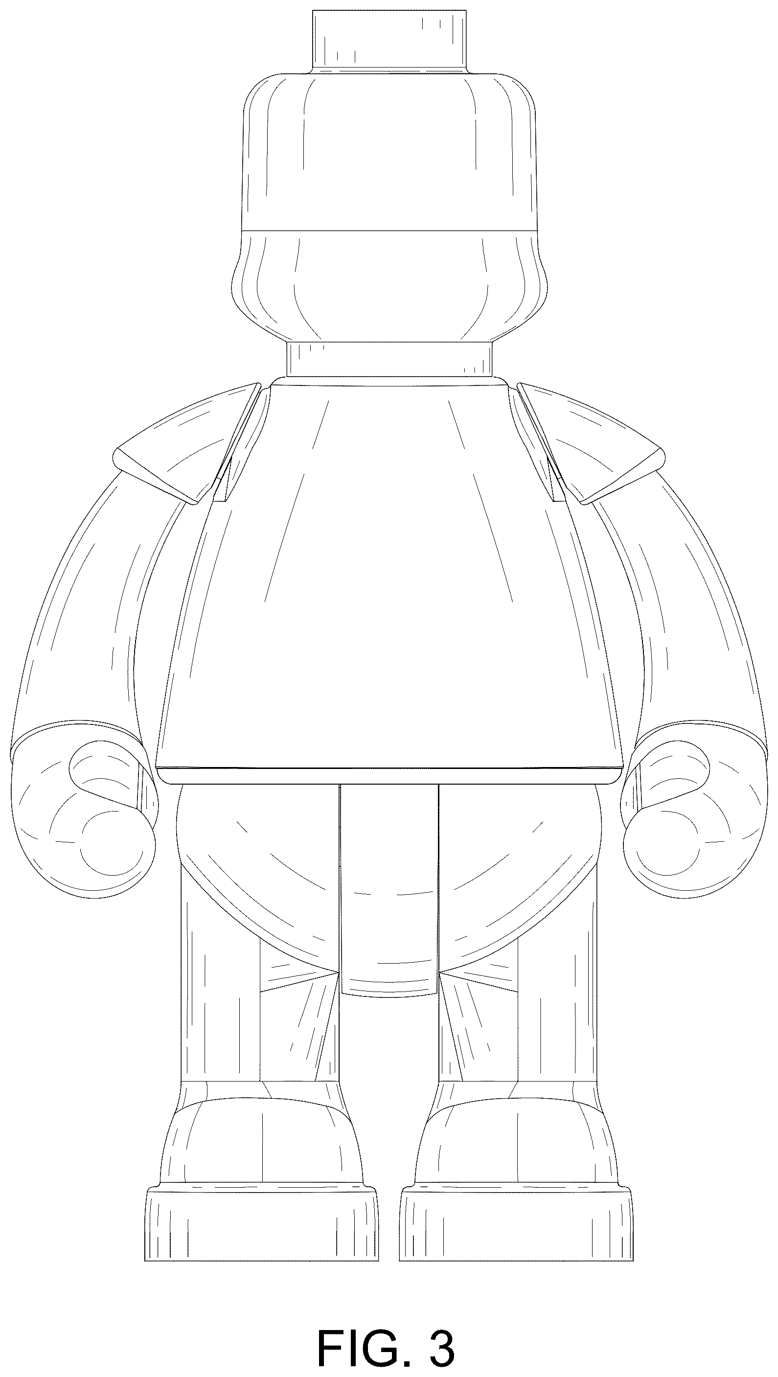 Patent USD1043862 Figure 3 – Toy building block