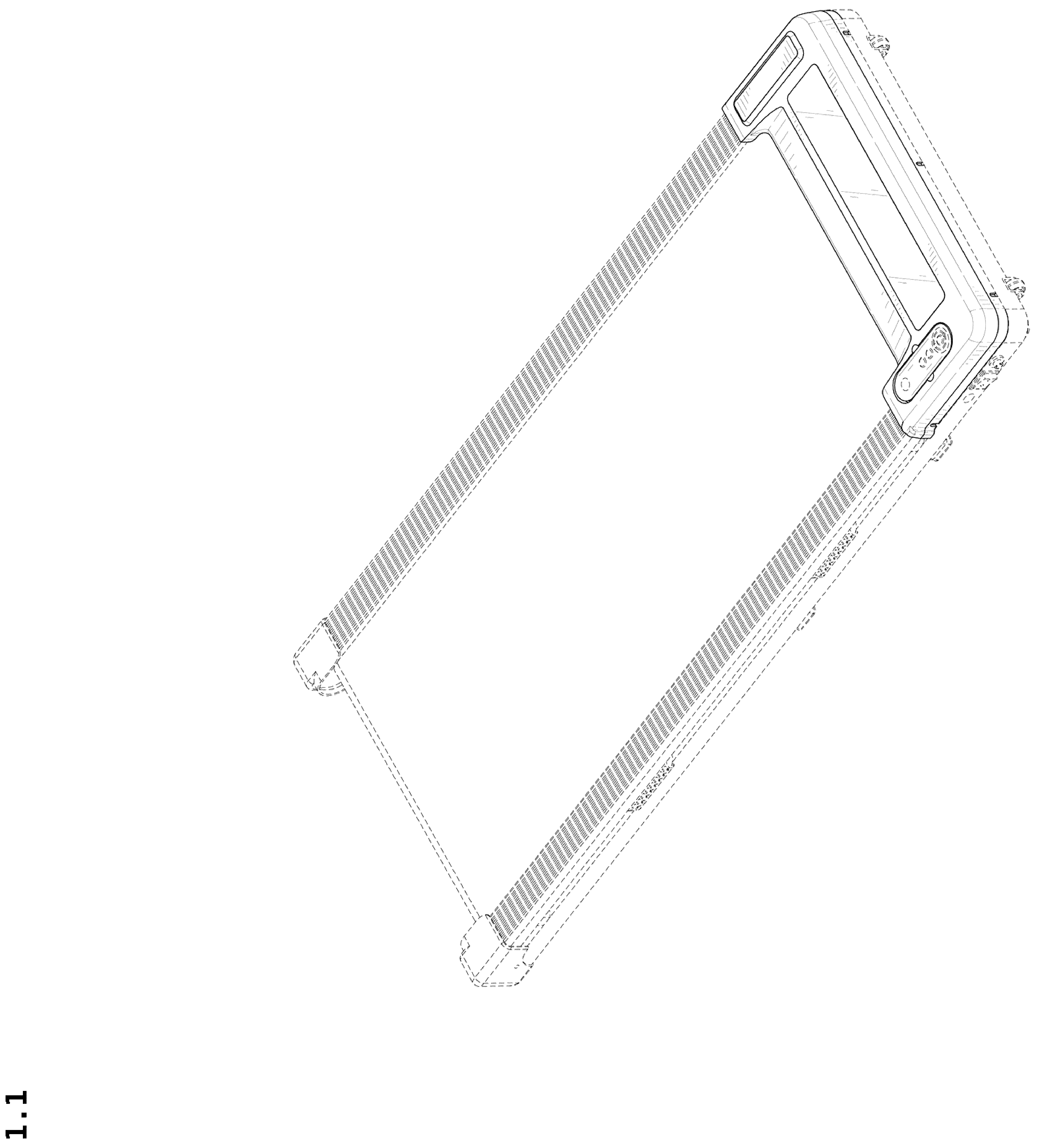 Patent USD1043864 Figure 1 – Treadmill