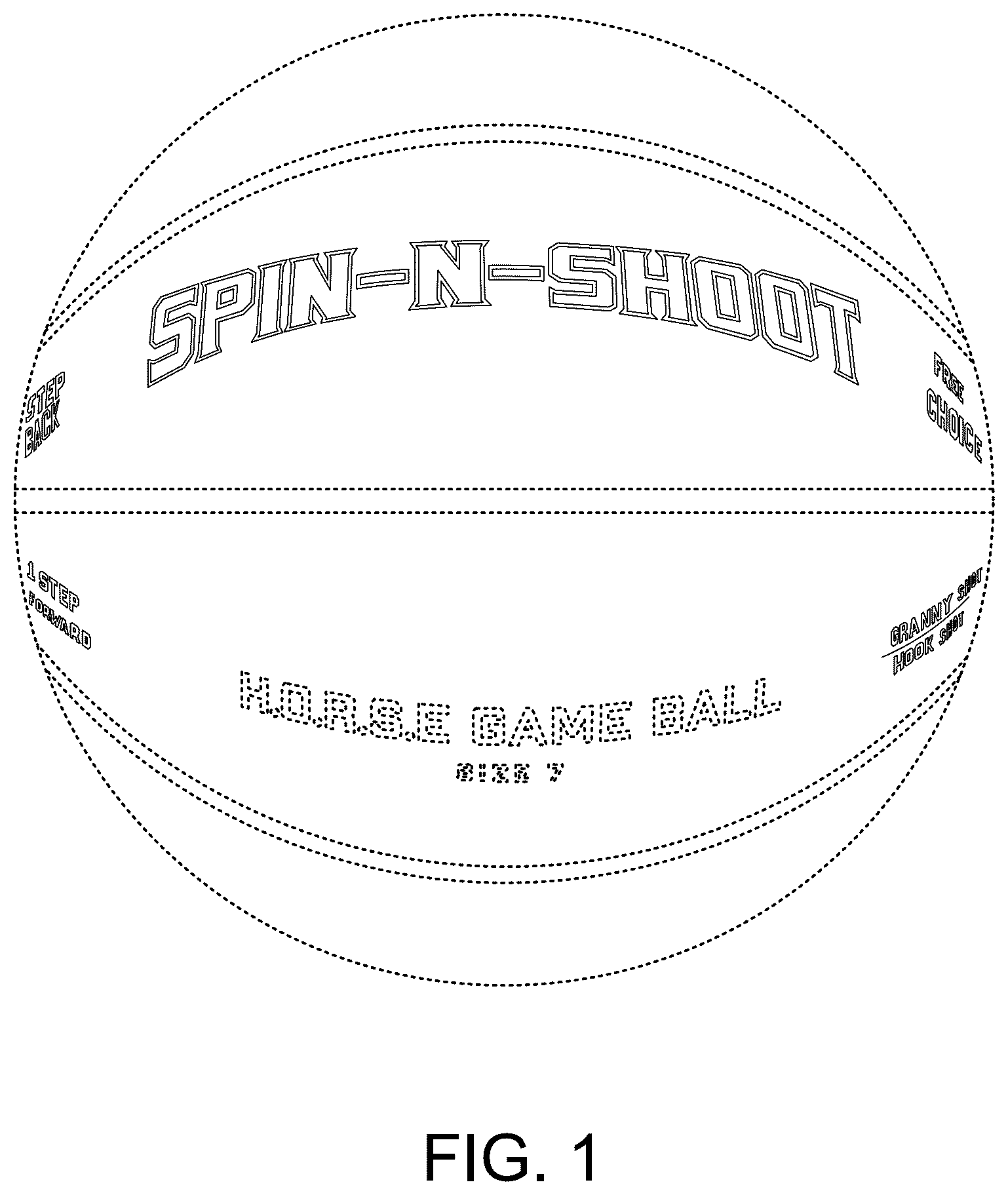 Patent USD1043880 — Basketball game — Figure 1