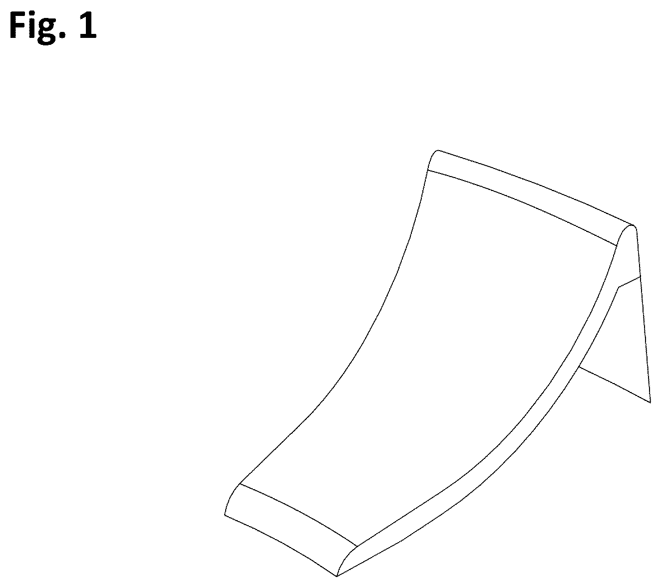 Patent USD1043888 — Part of modular pump track — Figure 1