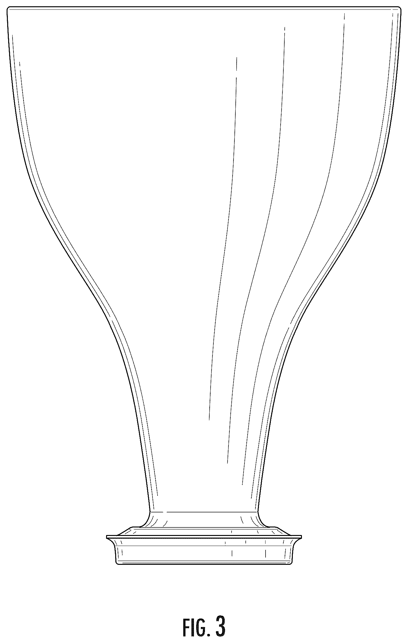 Patent USD1043923 Figure 3 – Sink drain extension