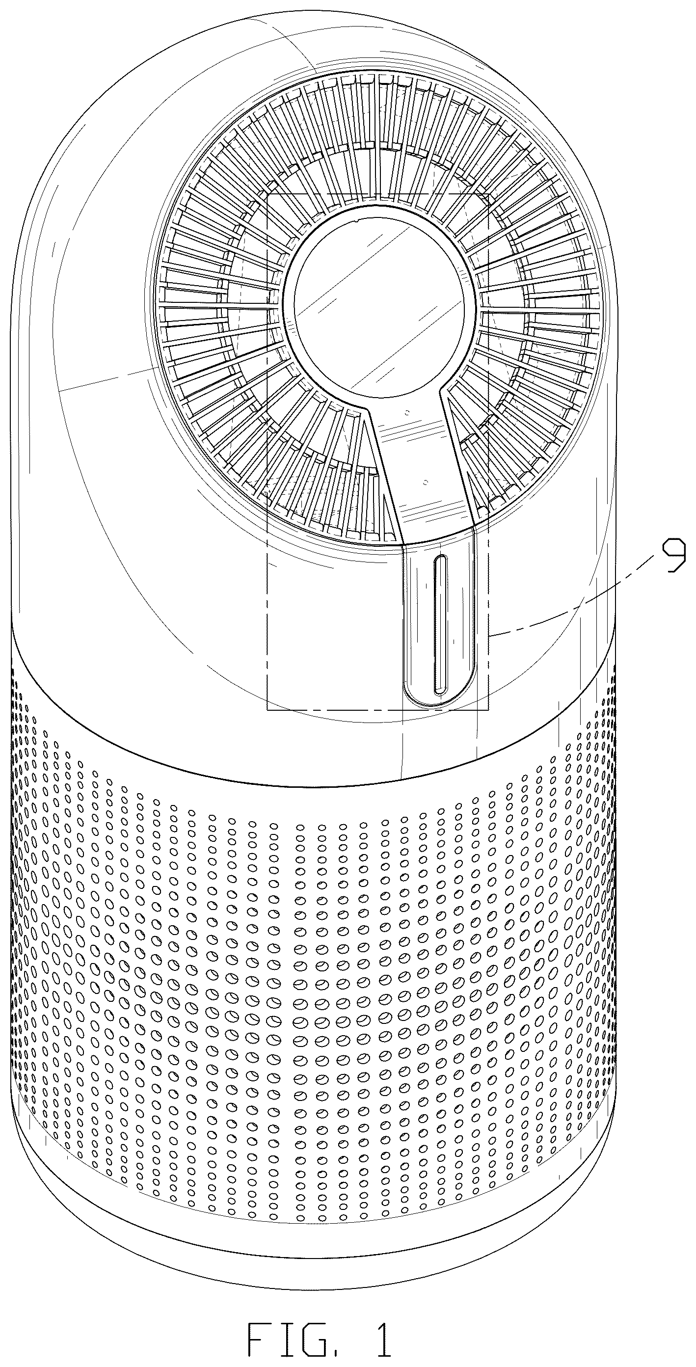 Patent USD1043940 — Air cleaner — Figure 1