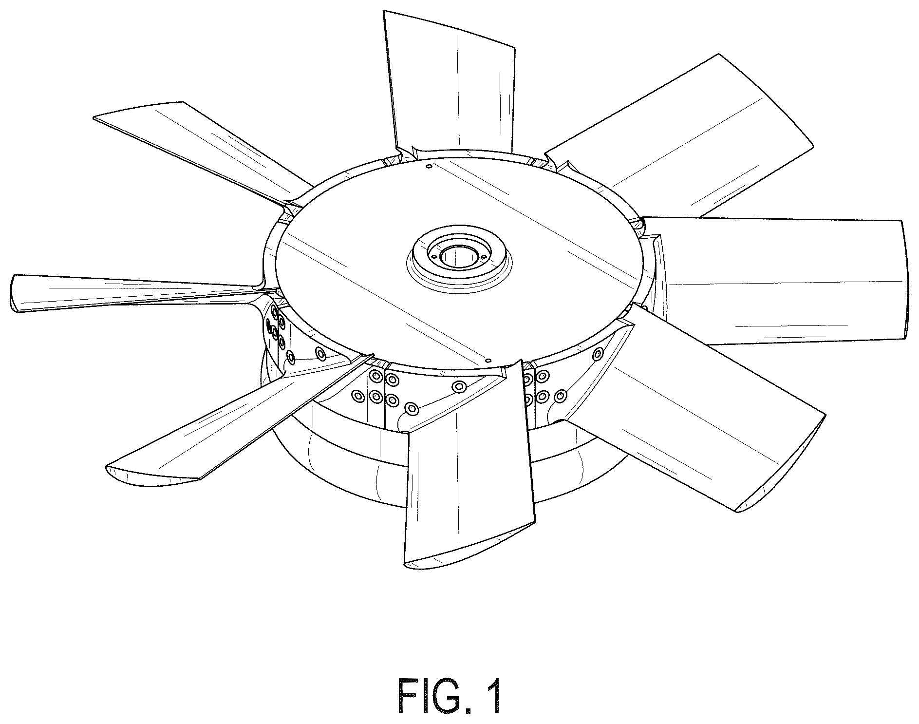 Patent USD1043943 Figure 1 – Fan
