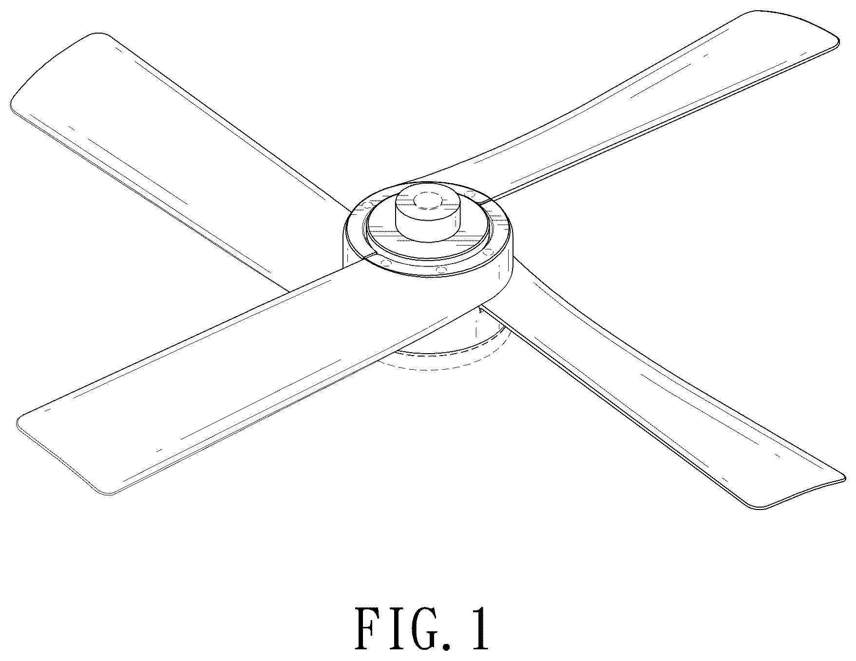 Patent USD1043948 — Ceiling fan — Figure 1