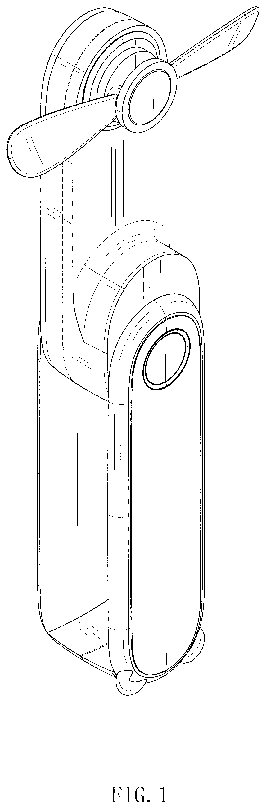 Patent USD1043951 — Handheld fan — Figure 1
