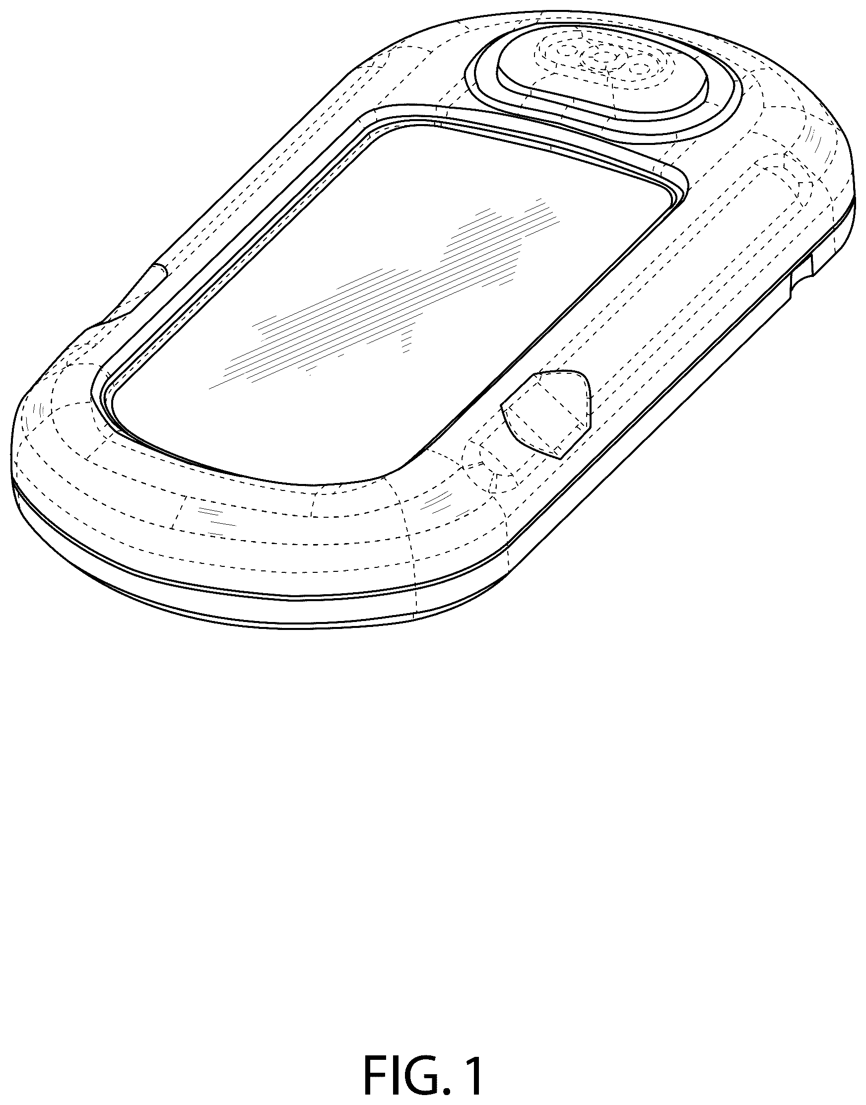 Patent USD1043968 — Wearable medical injection device — Figure 1