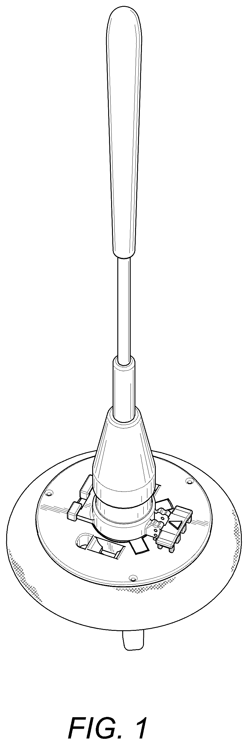 Patent USD1043986 — Prosthetic valve and holder — Figure 1