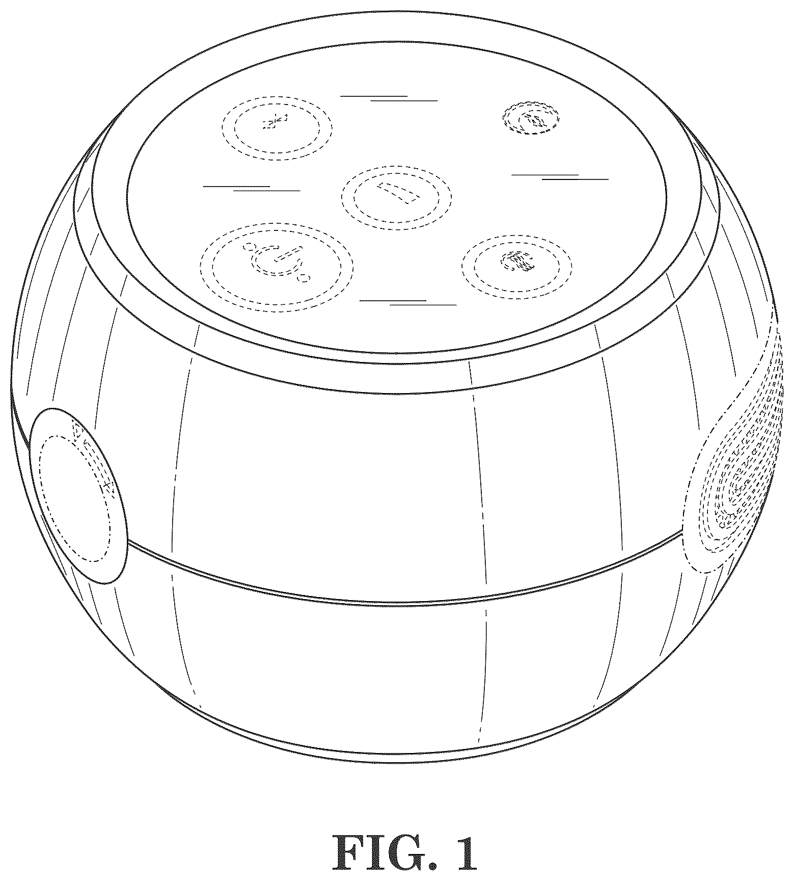 Patent USD1043987 — Housing for a positive airway pressure apparatus — Figure 1