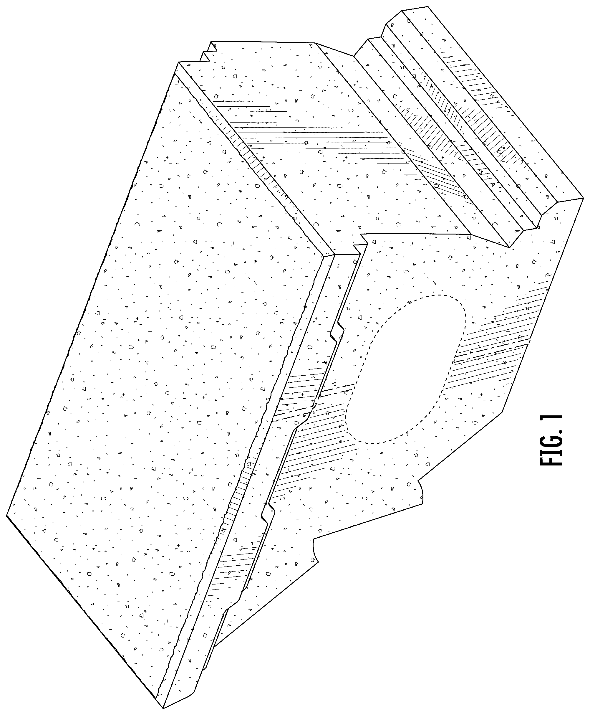 Patent USD1044042 Figure 1 – Corner masonry block