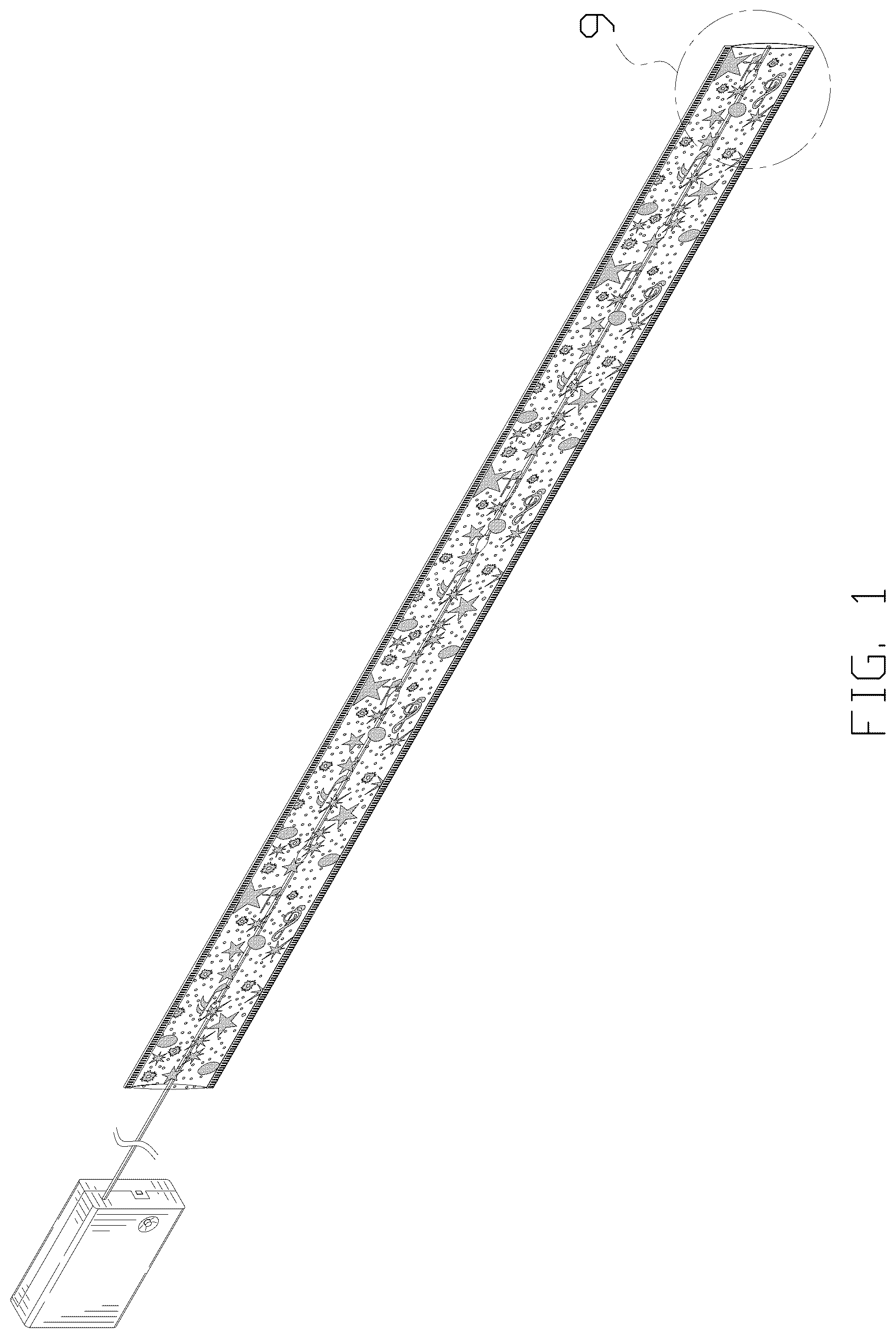 Patent USD1044058 — Light strip — Figure 1