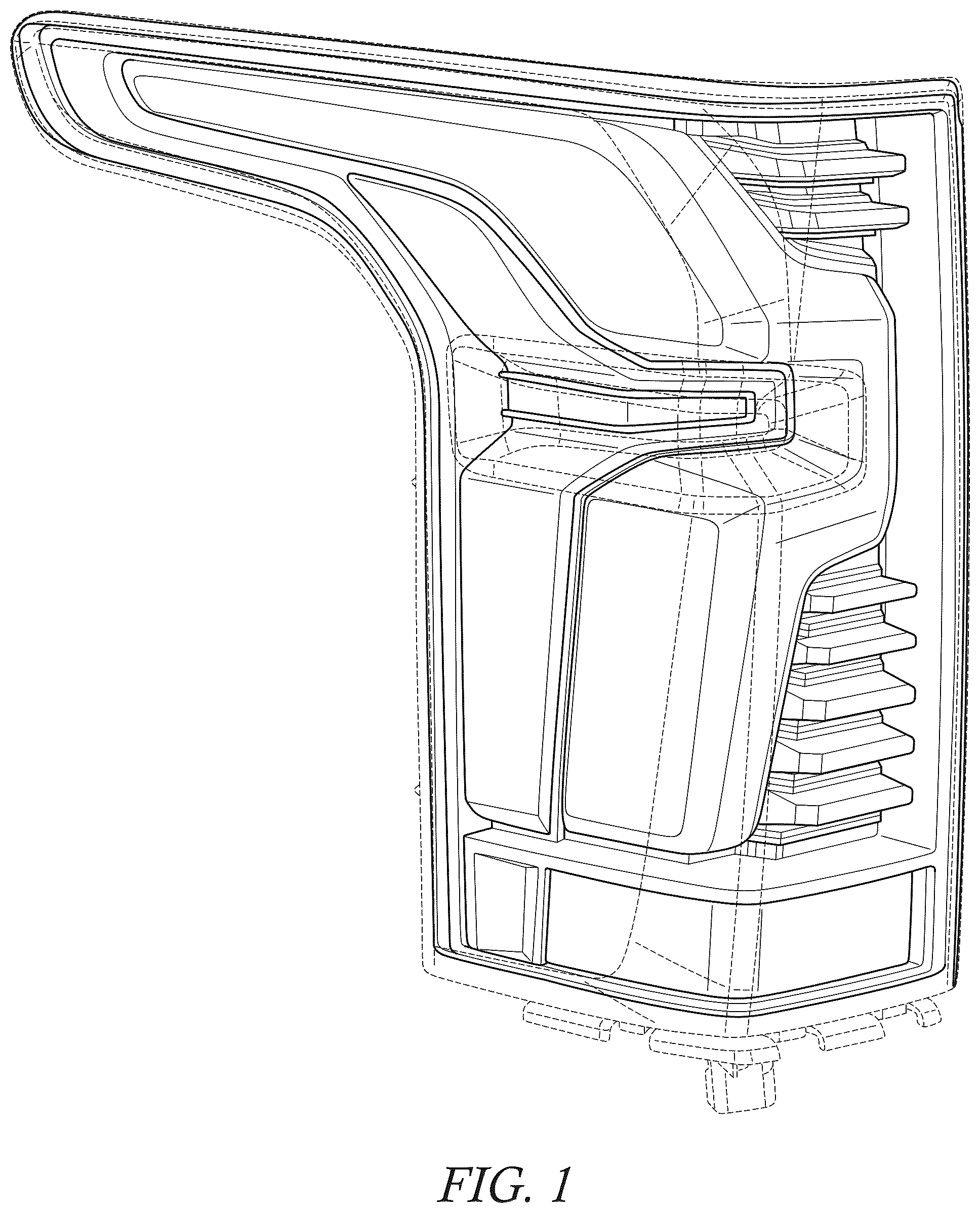 Patent USD1044060 — Vehicle taillamp — Figure 1