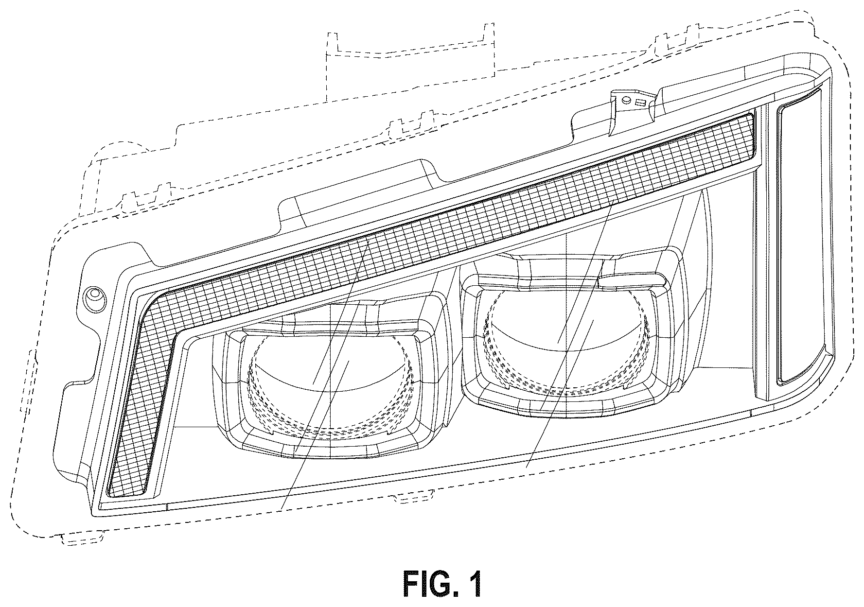 Patent USD1044061 — Vehicle headlight — Figure 1