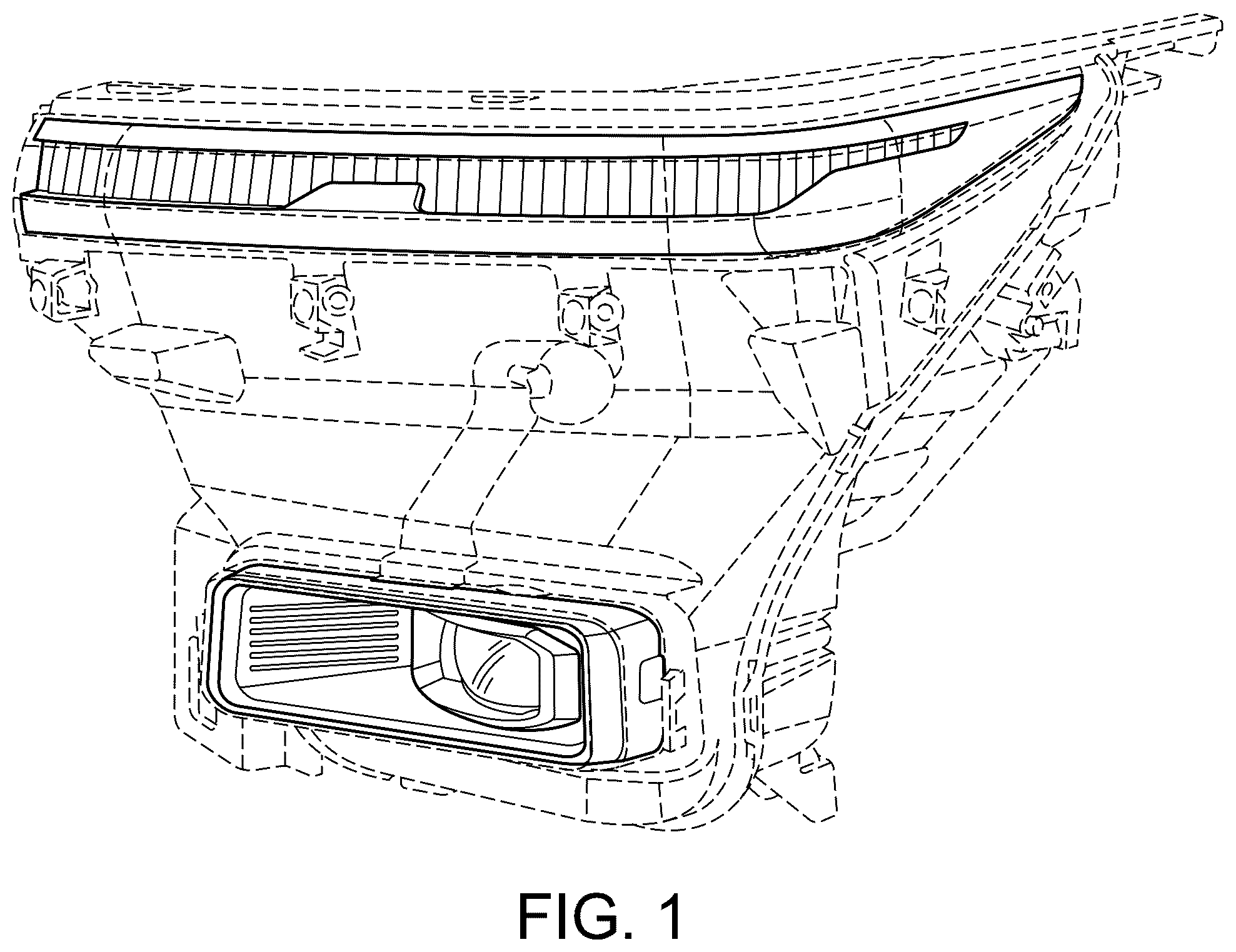 Patent USD1044062 Figure 1 – Vehicle headlamp