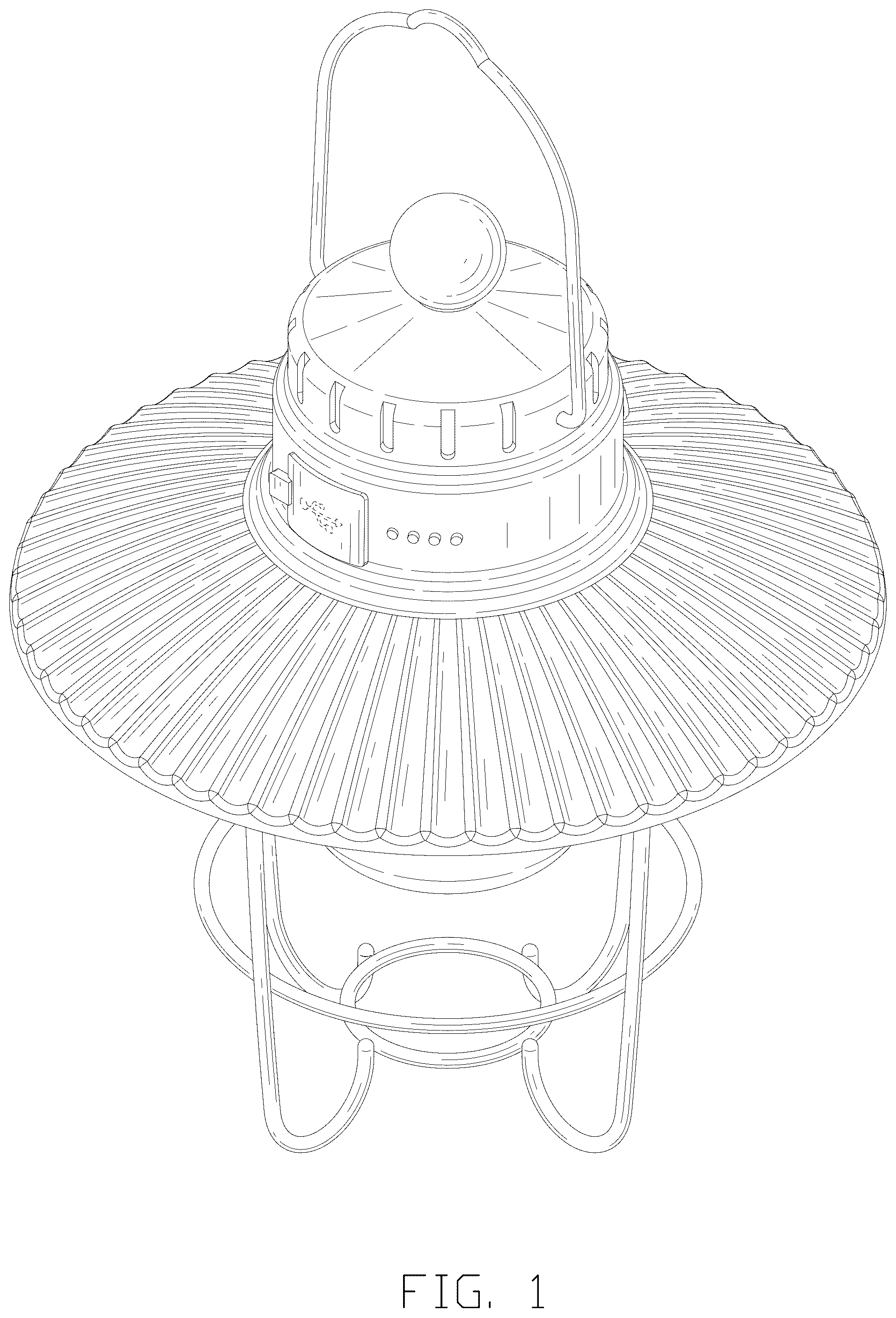Patent USD1044070 — Camping lamp — Figure 1