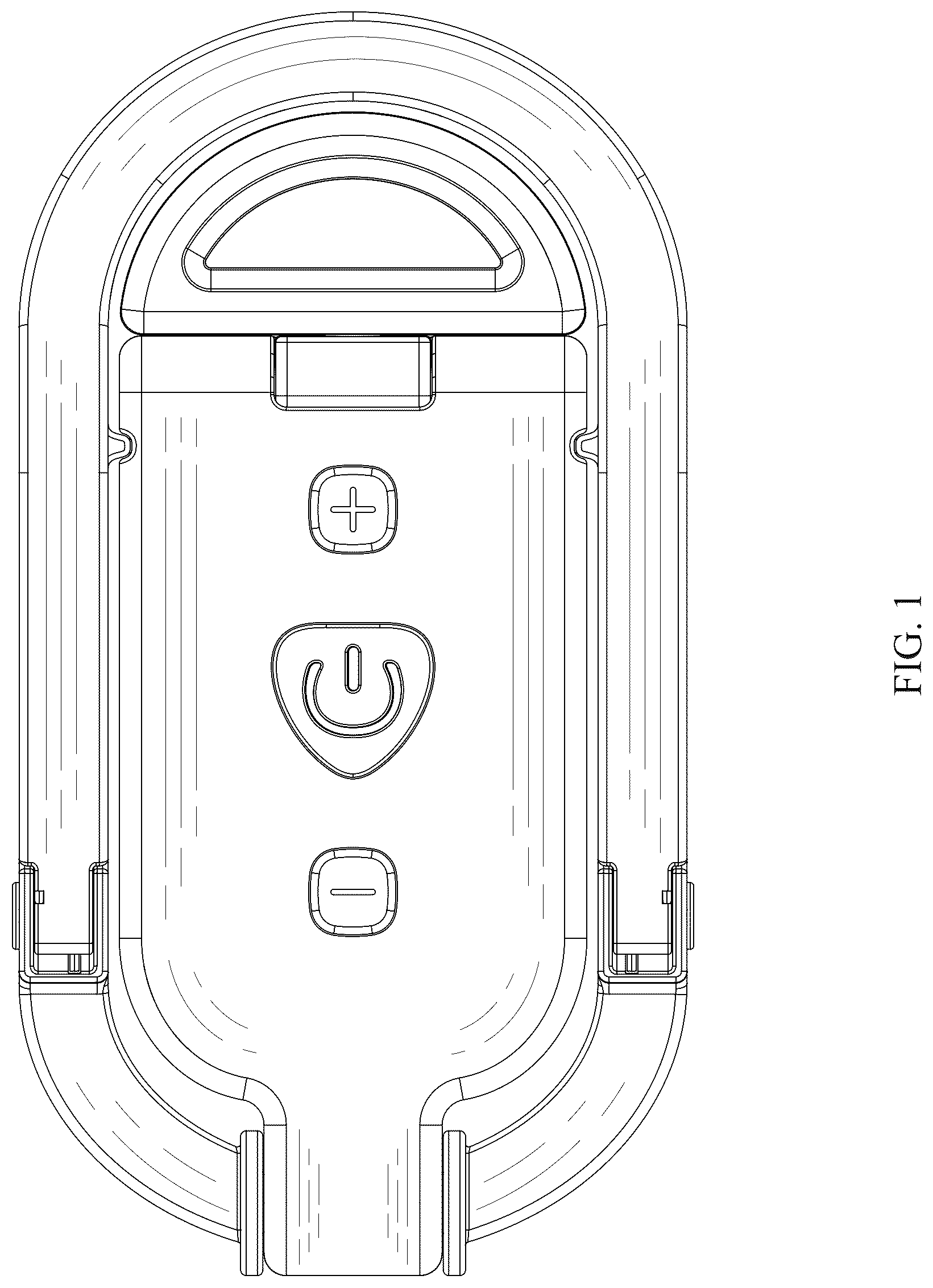 Patent USD1044075 — Multifunctional LED book clip light — Figure 1